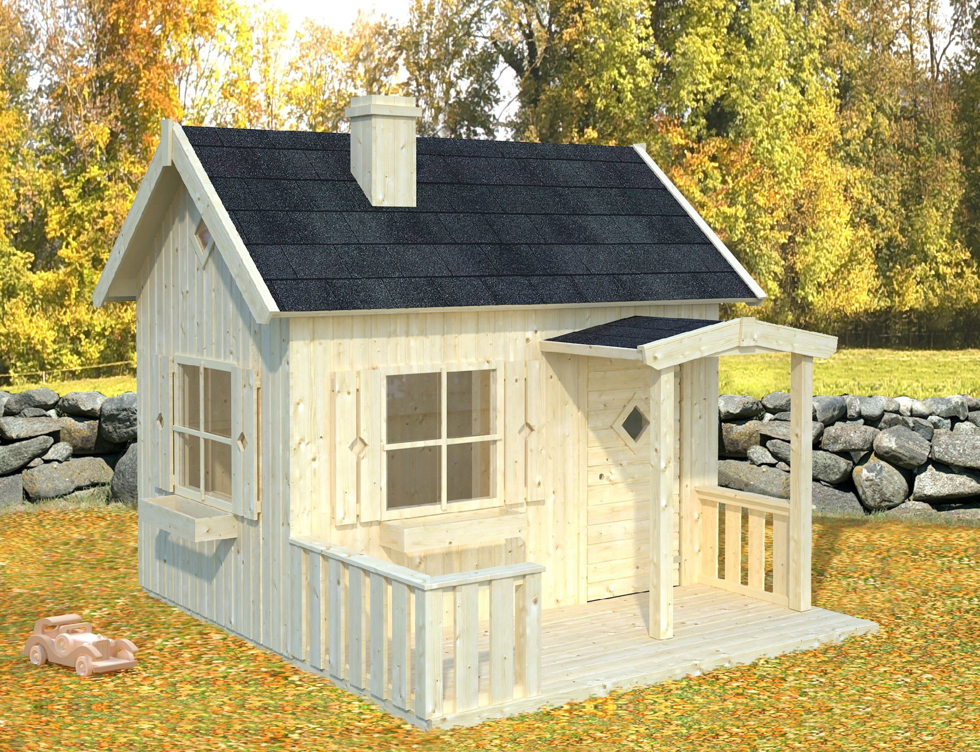 Palmako Spielhaus »Otto 3,6 m²«, mit Terrasse