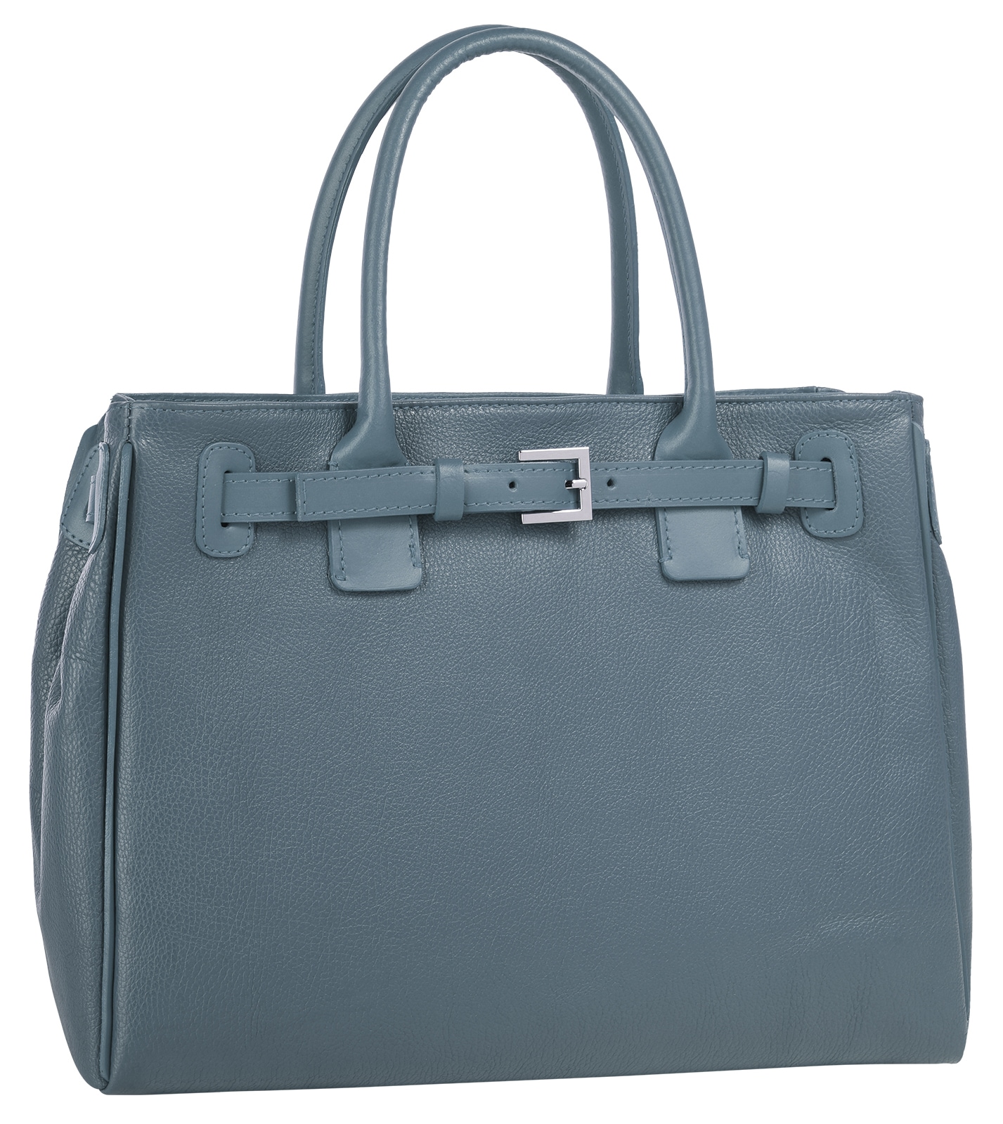 Cluty Henkeltasche, echt Leder, Made in Italy