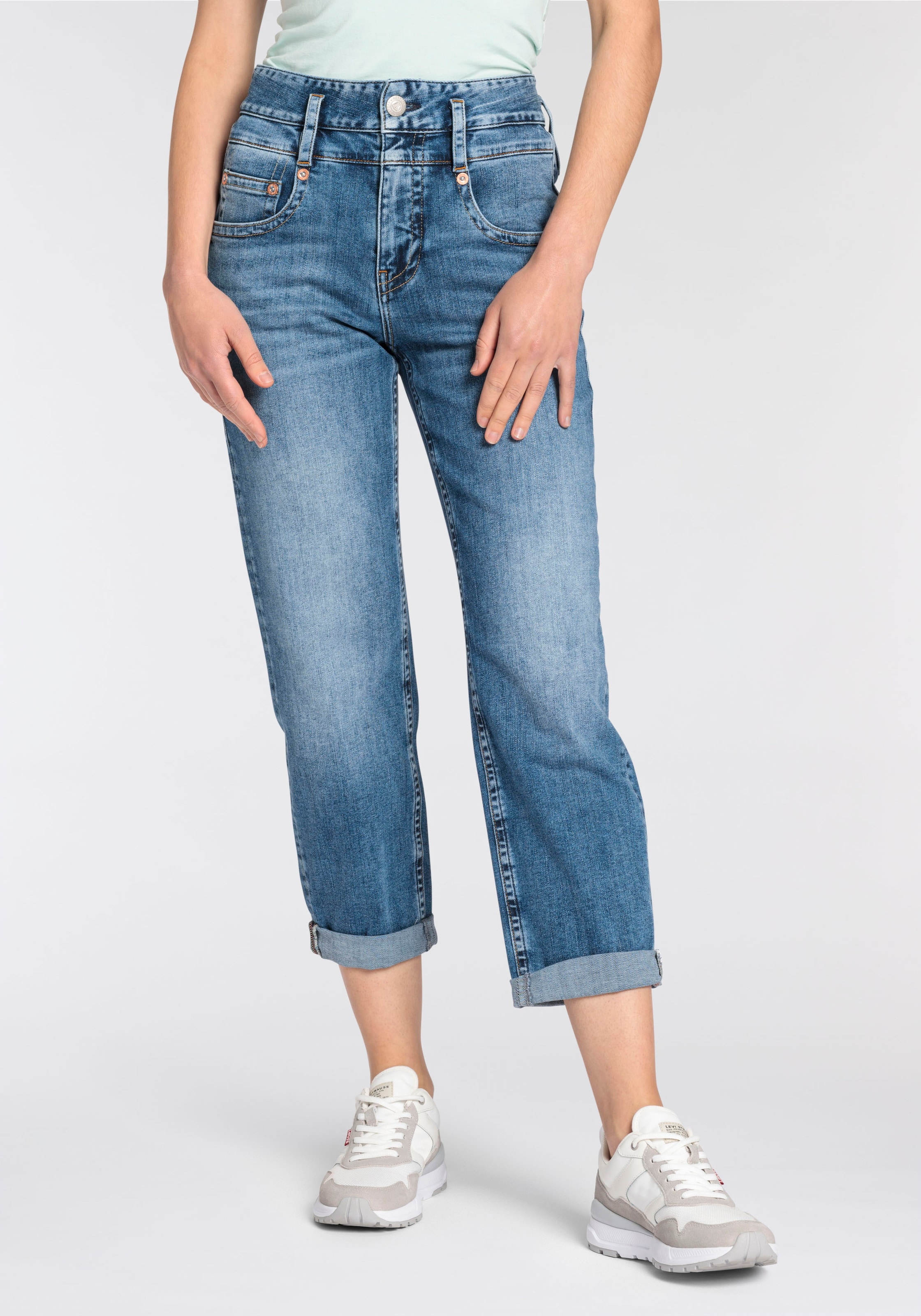 Herrlicher High-waist-Jeans »Pitch HI Tap Denim Light«