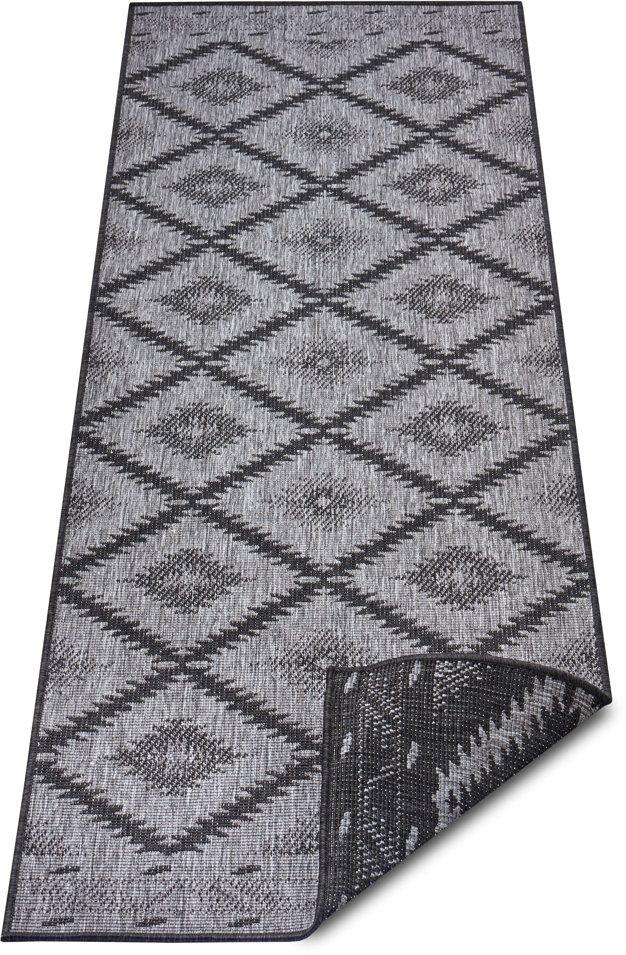 NORTHRUGS Teppich »Malibu Wendeteppich«, rechteckig, 5 mm Höhe, In-& Outdoor, Wetterfest, Balkon, Läufer, Wohnzimmer, Wasserfest