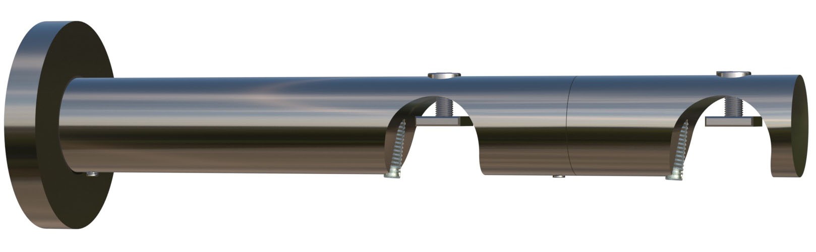indeko Kombiträger, (1 St.), Ø 20 mm für Vorhangstangen und Innenlaufsysteme