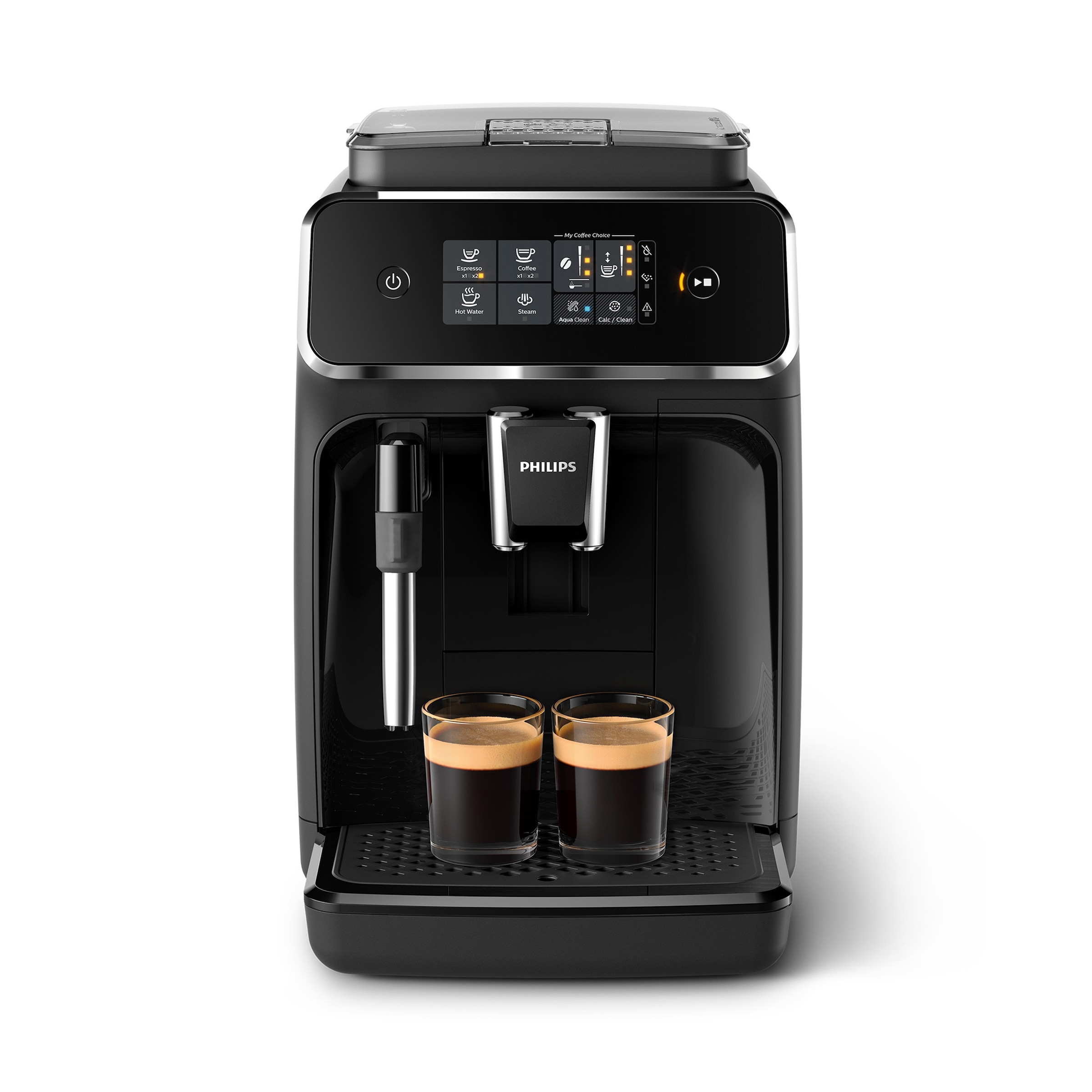 Philips Kaffeevollautomat »2200 Serie EP2220/10 Pannarello«, für 2 Kaffeespezialitäten und anpassbarer Aromastärke, mattschwarz