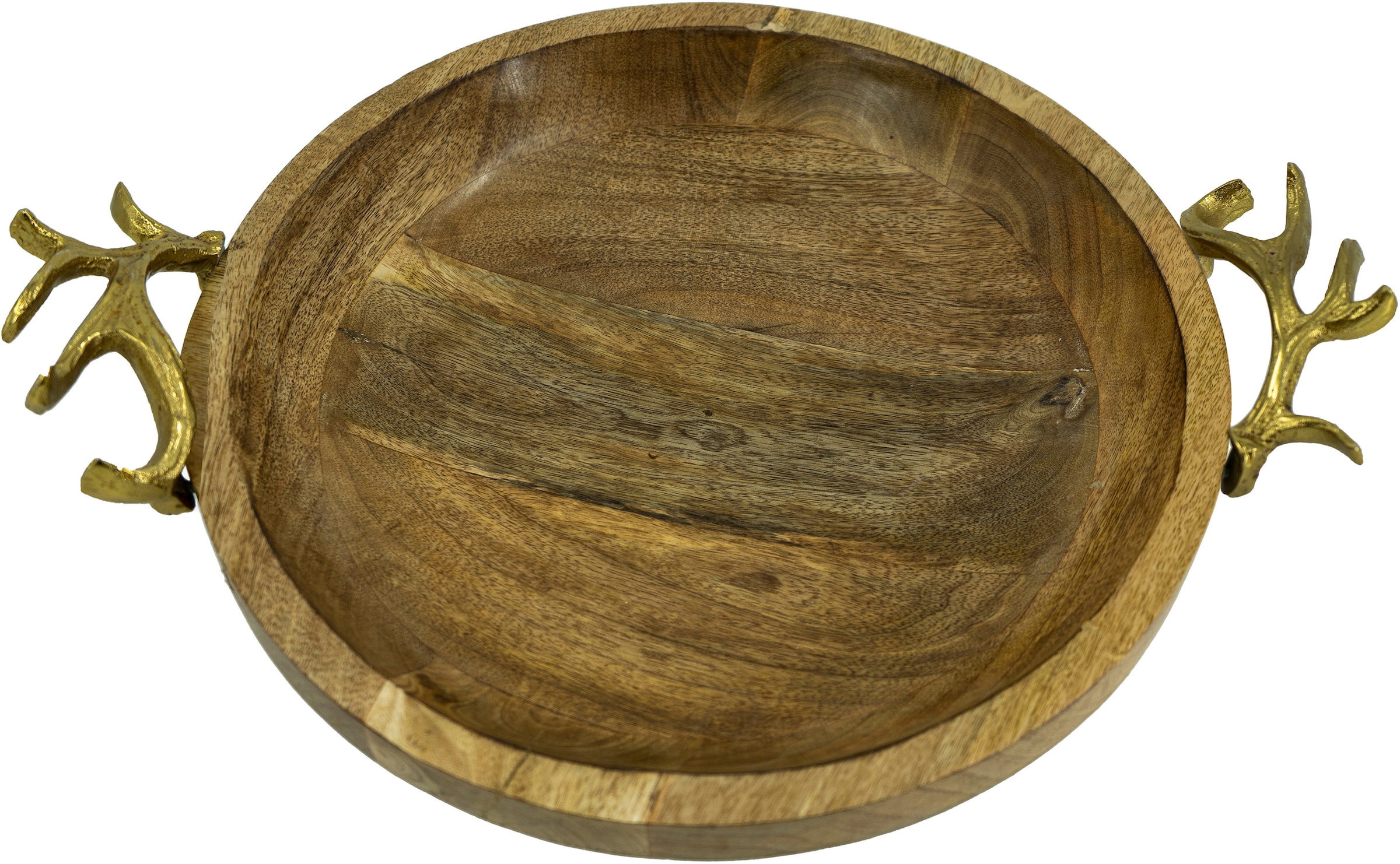 NOOR LIVING Dekotablett »Weihnachtsdeko«, (1 St.), aus exclusivem Mango-Holz