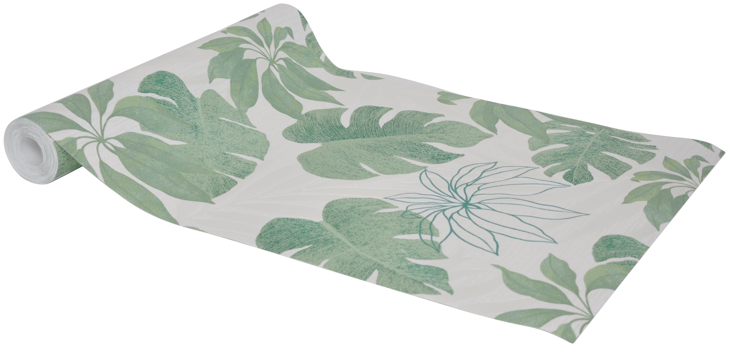 Marburg Vliestapete »Beige-Grün« geblümt moderne Tapete für Wohnzimmer Schlafzimmer Küche