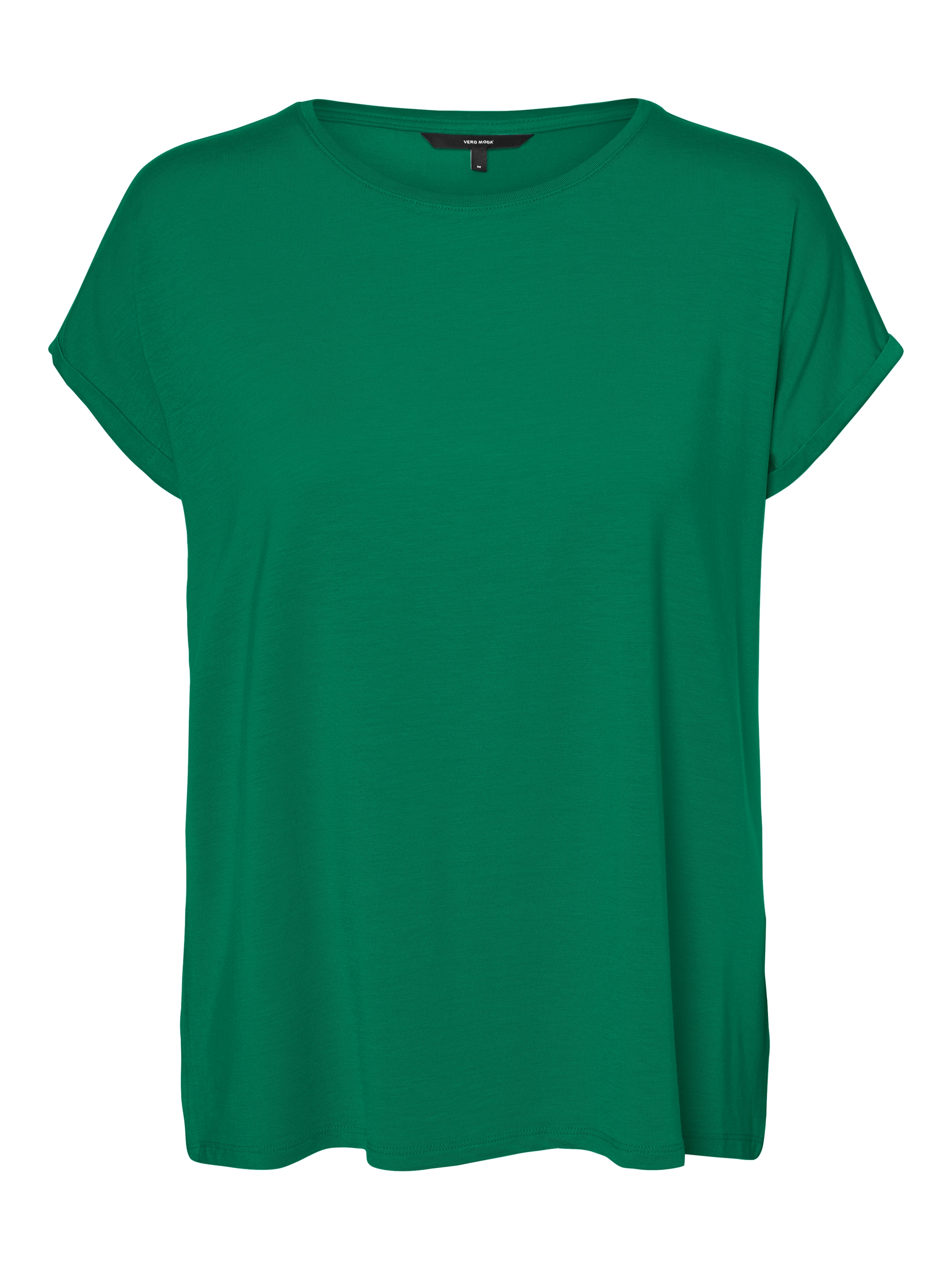 Vero Moda Rundhalsshirt »VMAVA PLAIN SS TOP GAJRS NOOS«
