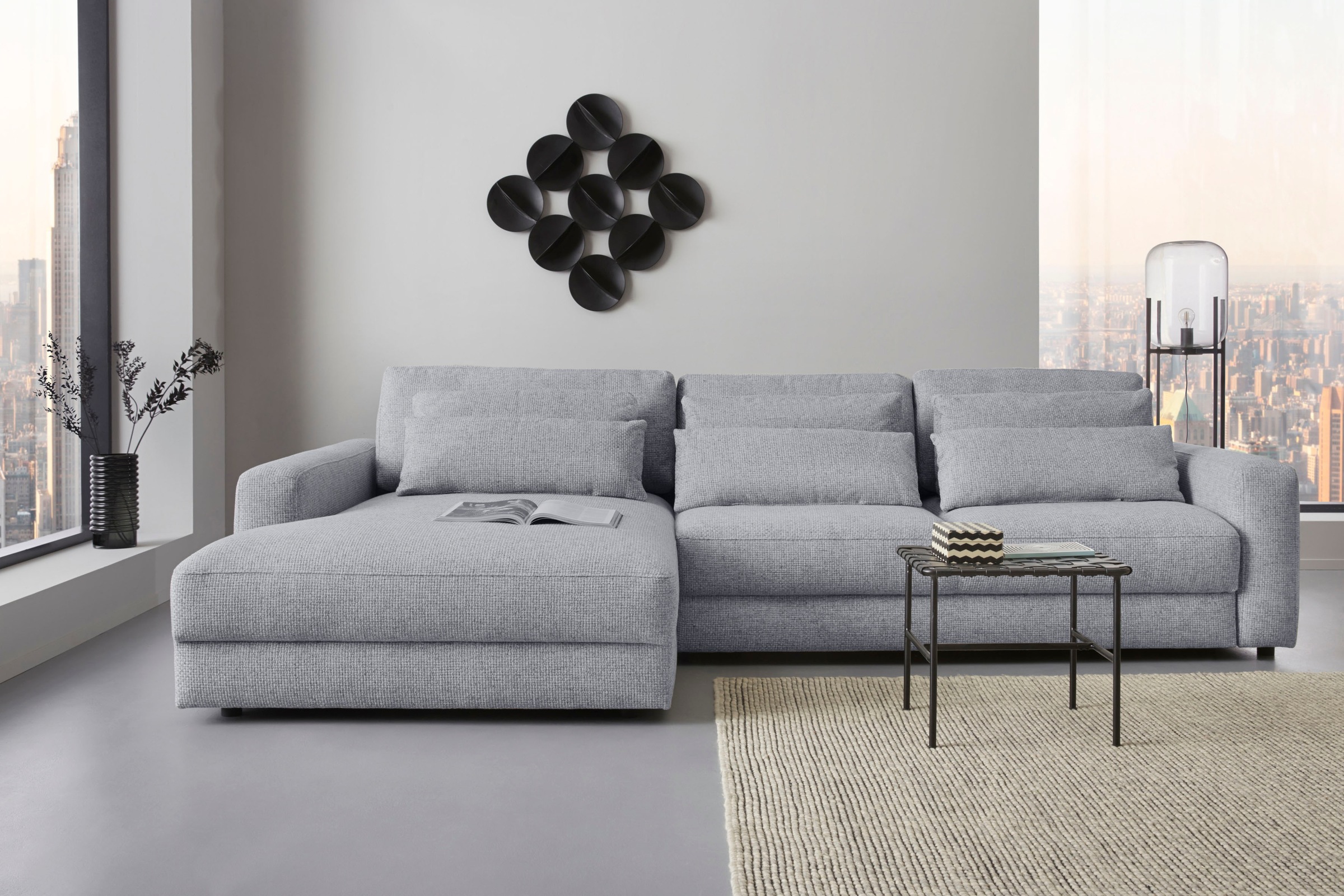 PLACES OF STYLE Ecksofa »Bloomfield, bequem und elegant, OTTOs Choice, Brei günstig online kaufen