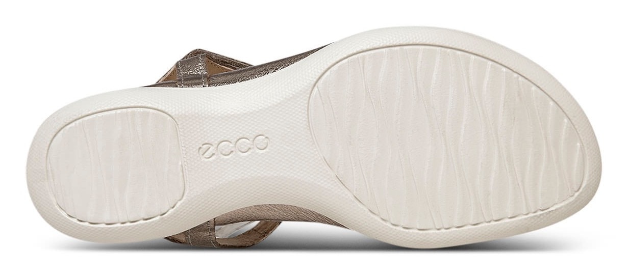 Ecco Riemchensandale »FLASH«, Sommerschuh, Sandalette, Klettschuh, im Metallic-Look