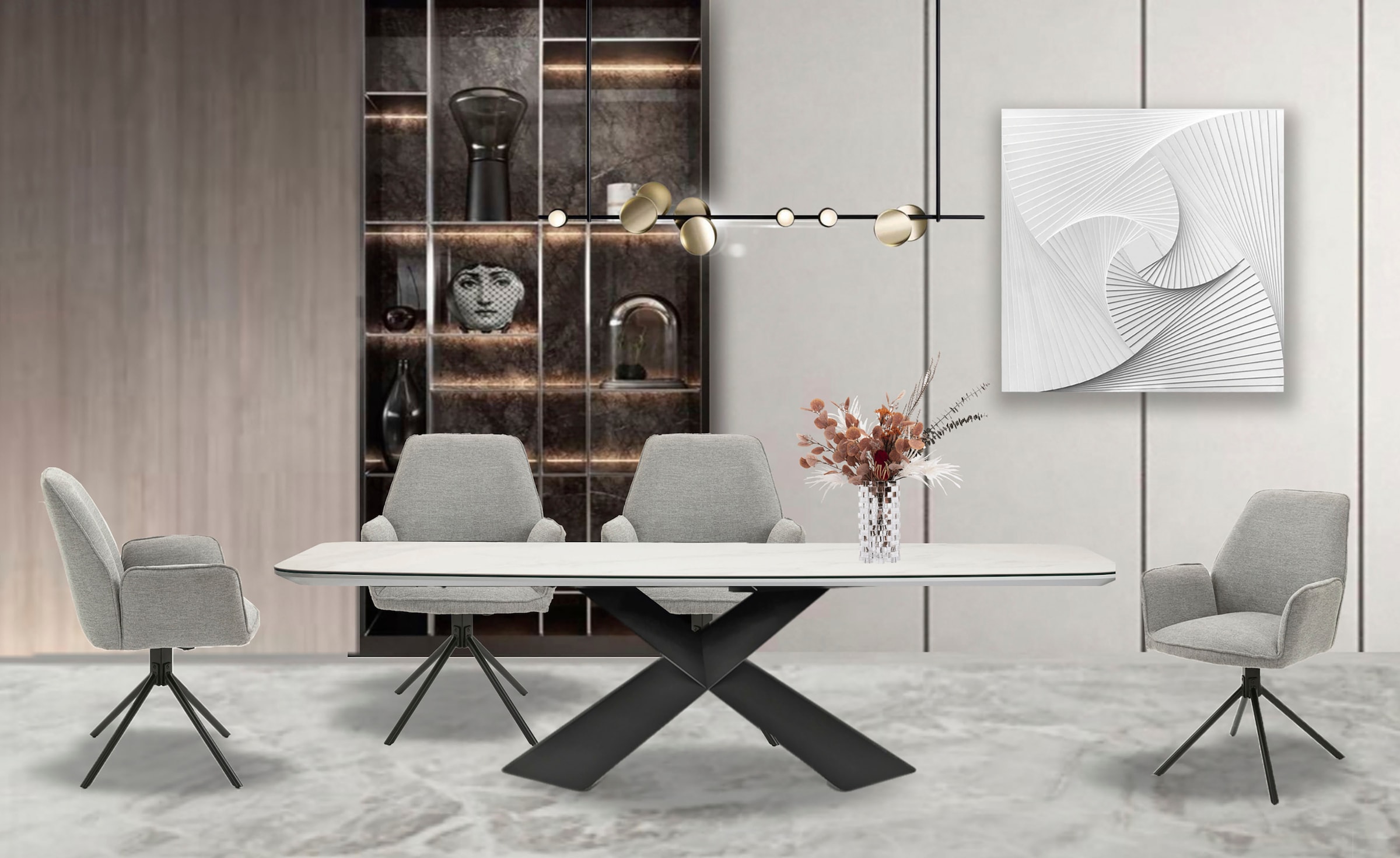 byLIVING Esszimmerstuhl »Blair« (Set) 2er-Set, 360 Grad drehbar, gemütliche günstig online kaufen