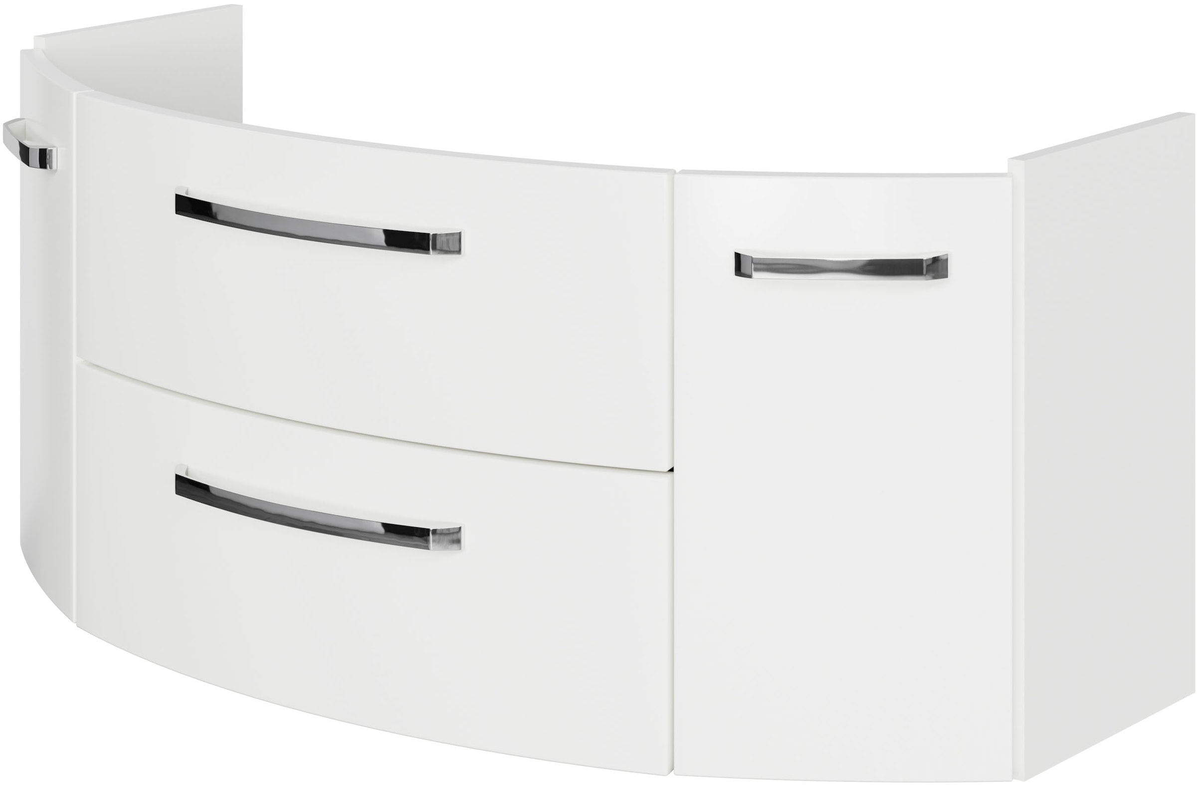 Saphir Waschtisch »Serie 4010 Keramik-Waschtisch mit Unterschrank, 120,5 cm breit«, Waschplatz mit 2 Türen, 2 Schubladen, Badmöbel-Set mit Waschtisch