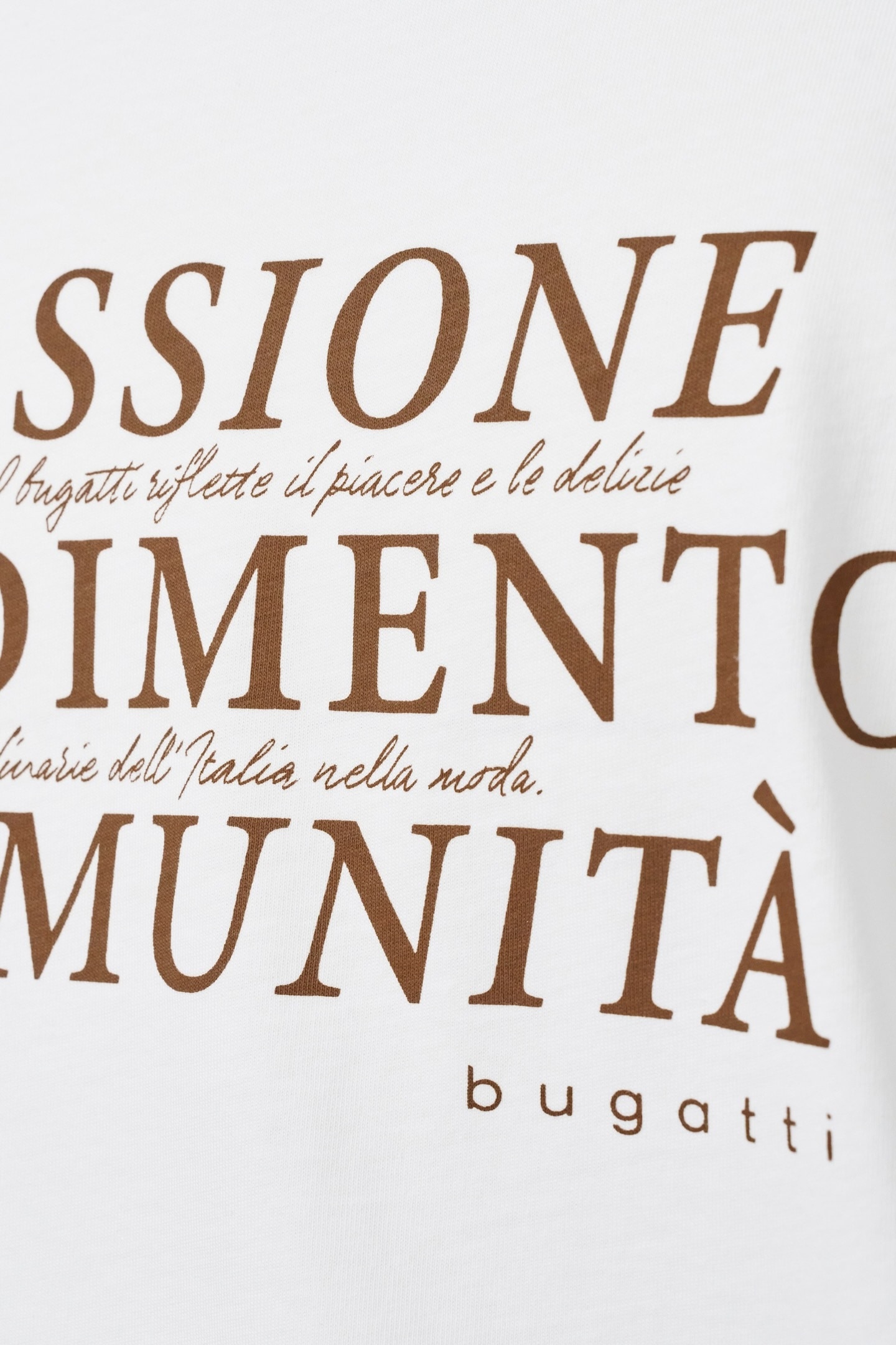 bugatti T-Shirt, aus Baumwolle