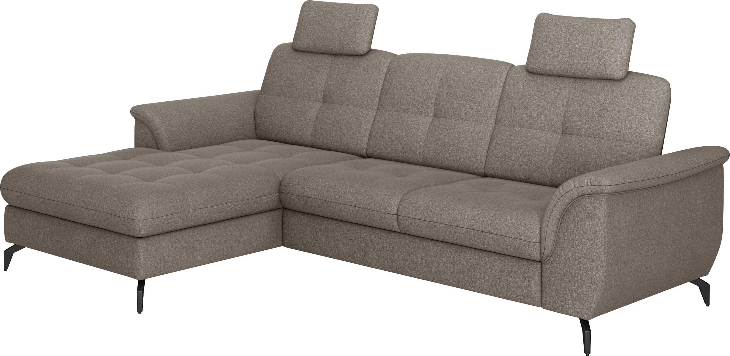 sit&more Ecksofa »Zora L-Form«, wahlweise mit Bettfunktion und Bettkasten