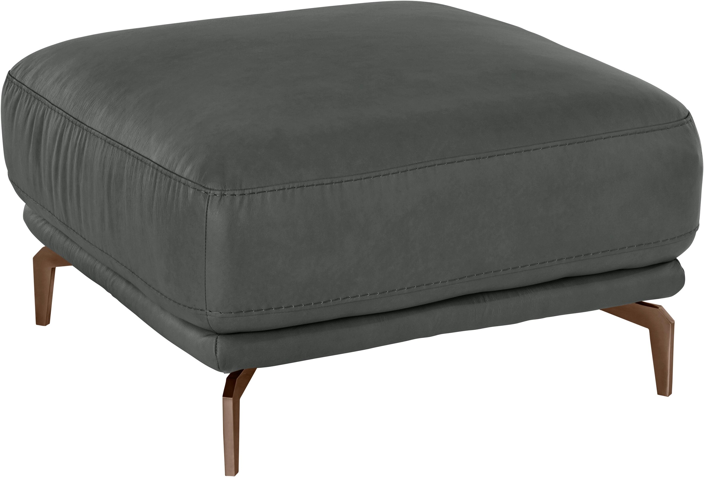 W.SCHILLIG Hocker »montanaa«, mit Metallfüßen in Bronze pulverbeschichtet, Breite 71 cm