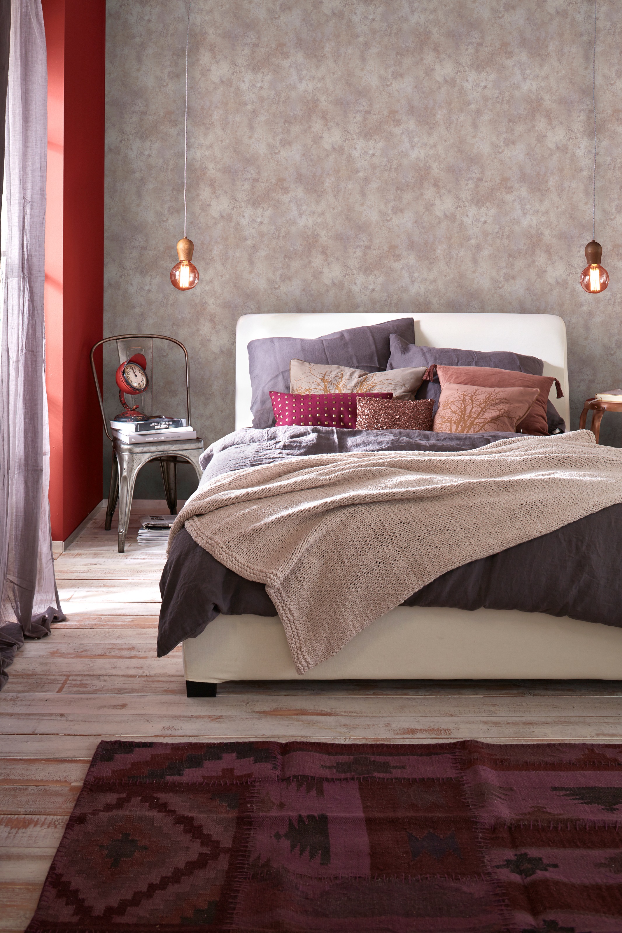 Art for the home Vliestapete »Soft Blush Beton«, FSC® zertifiziert, mit lebhaftem Druck, 10 Meter Länge