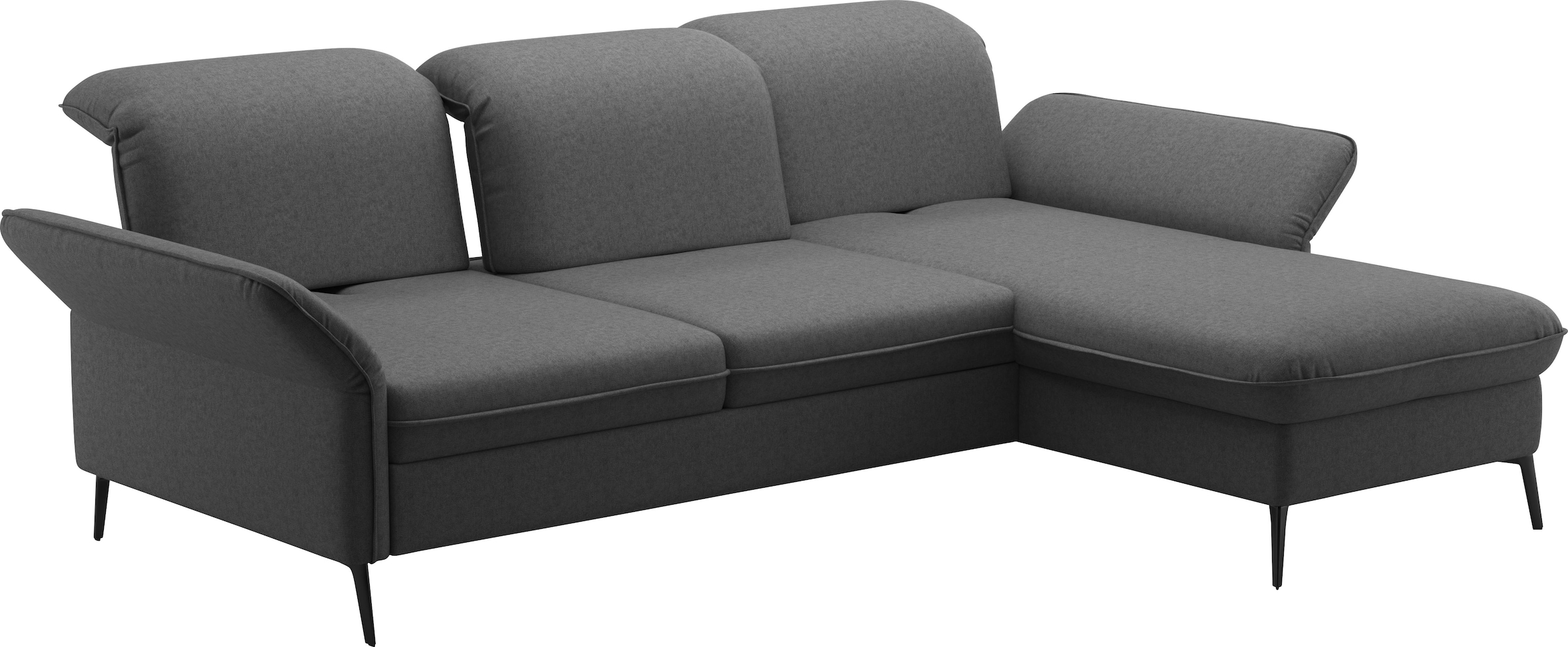 sit&more Ecksofa »Emely, inkl. Sitztiefenverstellung«, wahlweise mit Bettfunktion,Bettkasten,Kopf- & Armteilverstellung