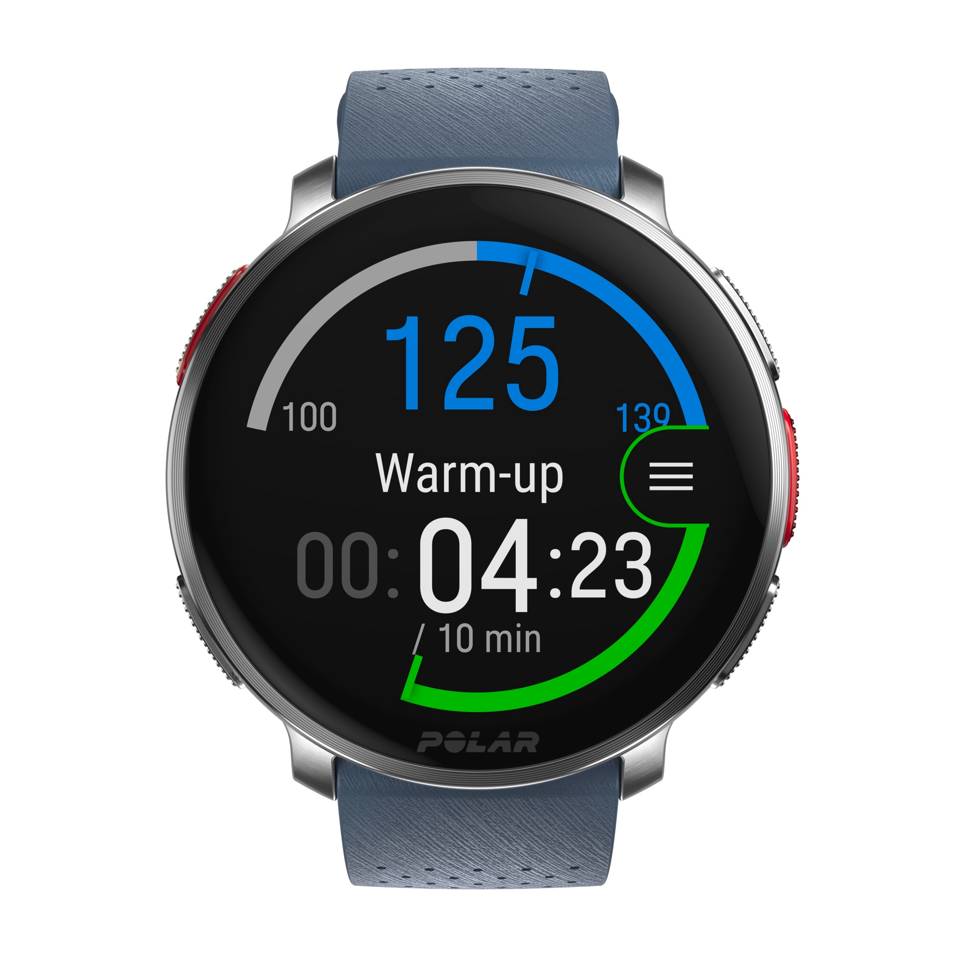 Polar Smartwatch »VANTAGE V3«, (3,5 cm / 1,39 Zoll), 32 GB, Premium-Multisportuhr Silikon-Armband S-L)