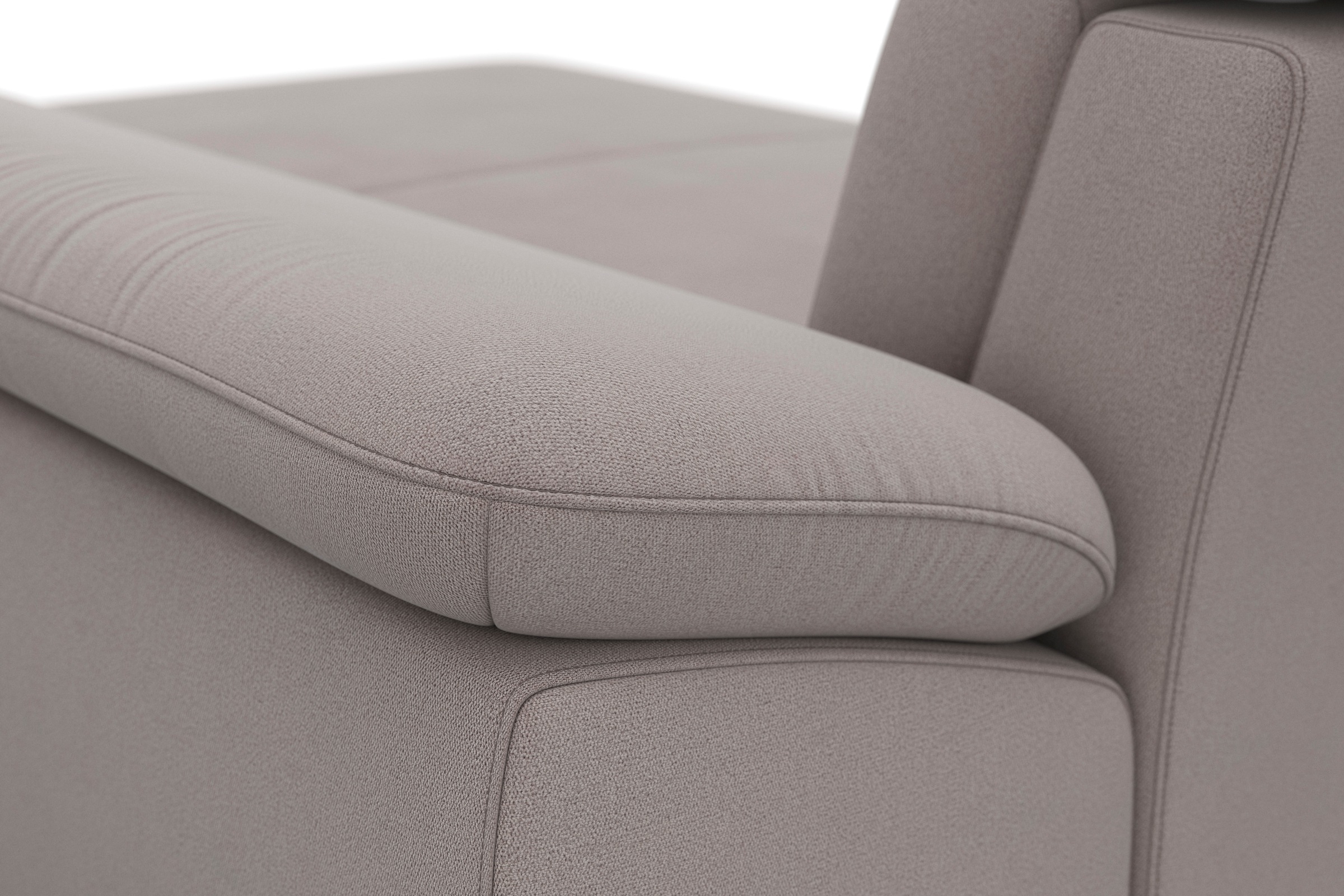 sit&more Wohnlandschaft »Cabrio U-Form, mit Sitztiefenverstellung, Arm- und Kopfteilverstellung«, 3 Nierenkissen, Federkern, optional Bettfunktion und Stauraum