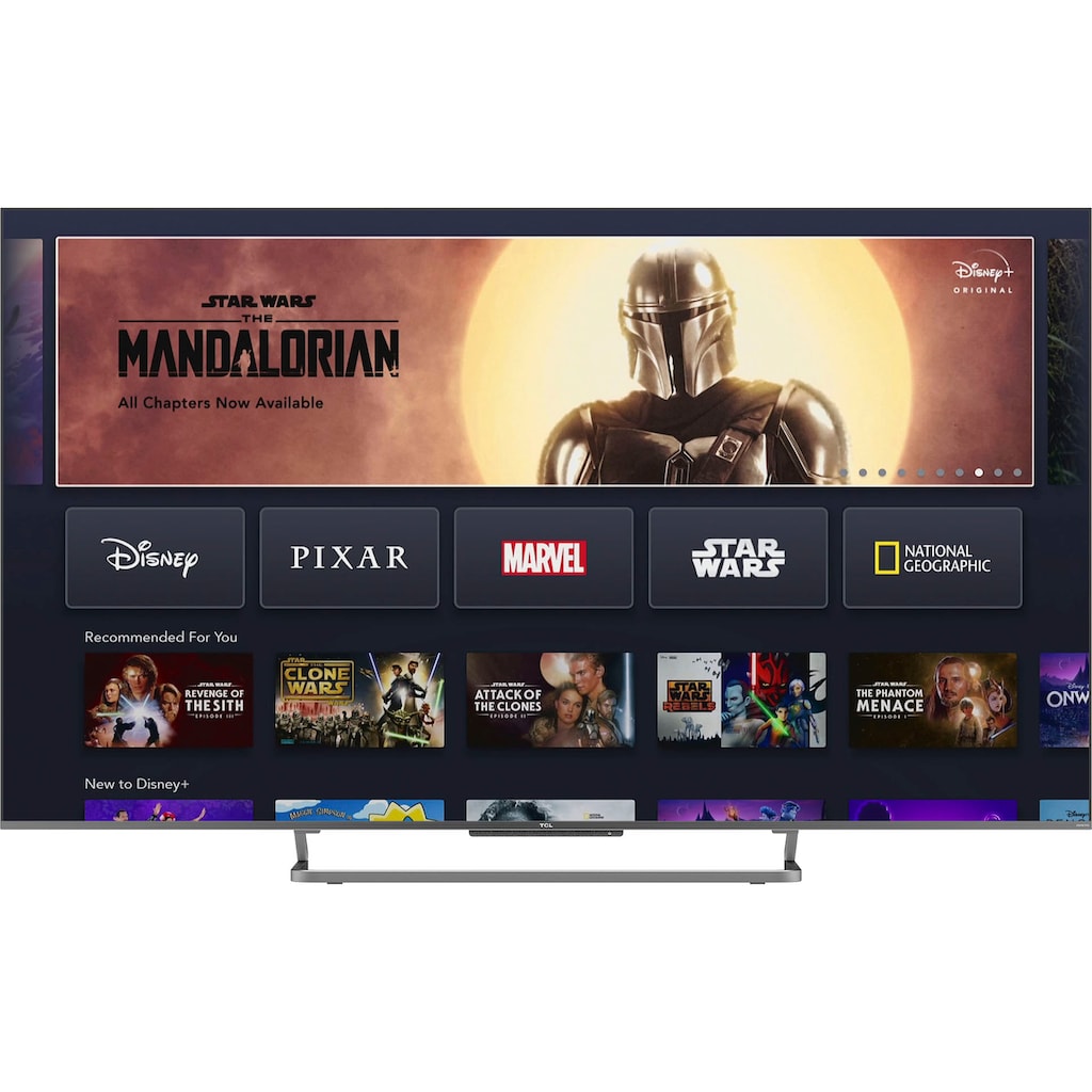 TCL QLED-Fernseher »65C728X1«, 164 cm/65 Zoll, 4K Ultra HD, Smart-TV-Android TV, Android 11, Onkyo-Soundsystem, Gaming TV