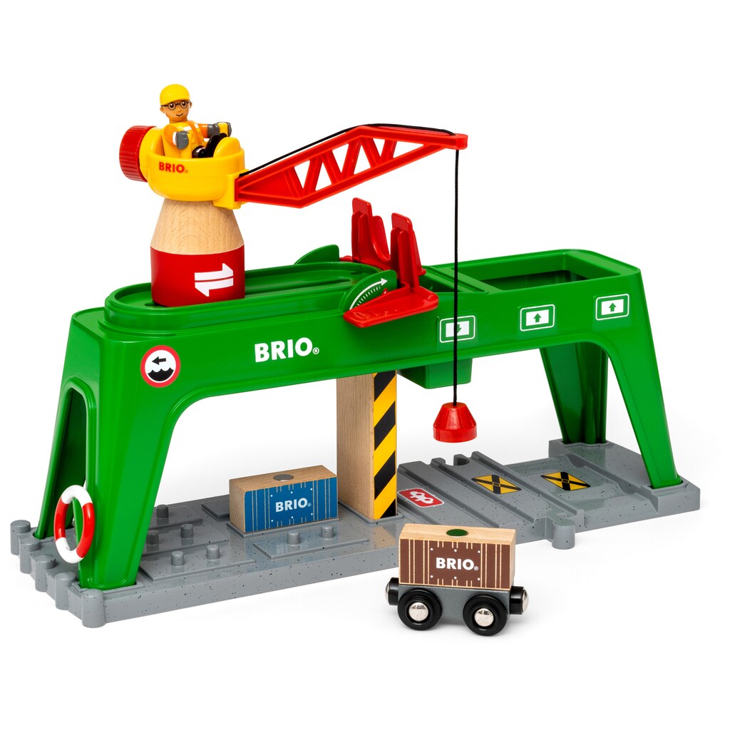 BRIO® Spielzeugeisenbahn-Erweiterung »BRIO® WORLD, Bahn Verlade-Terminal«