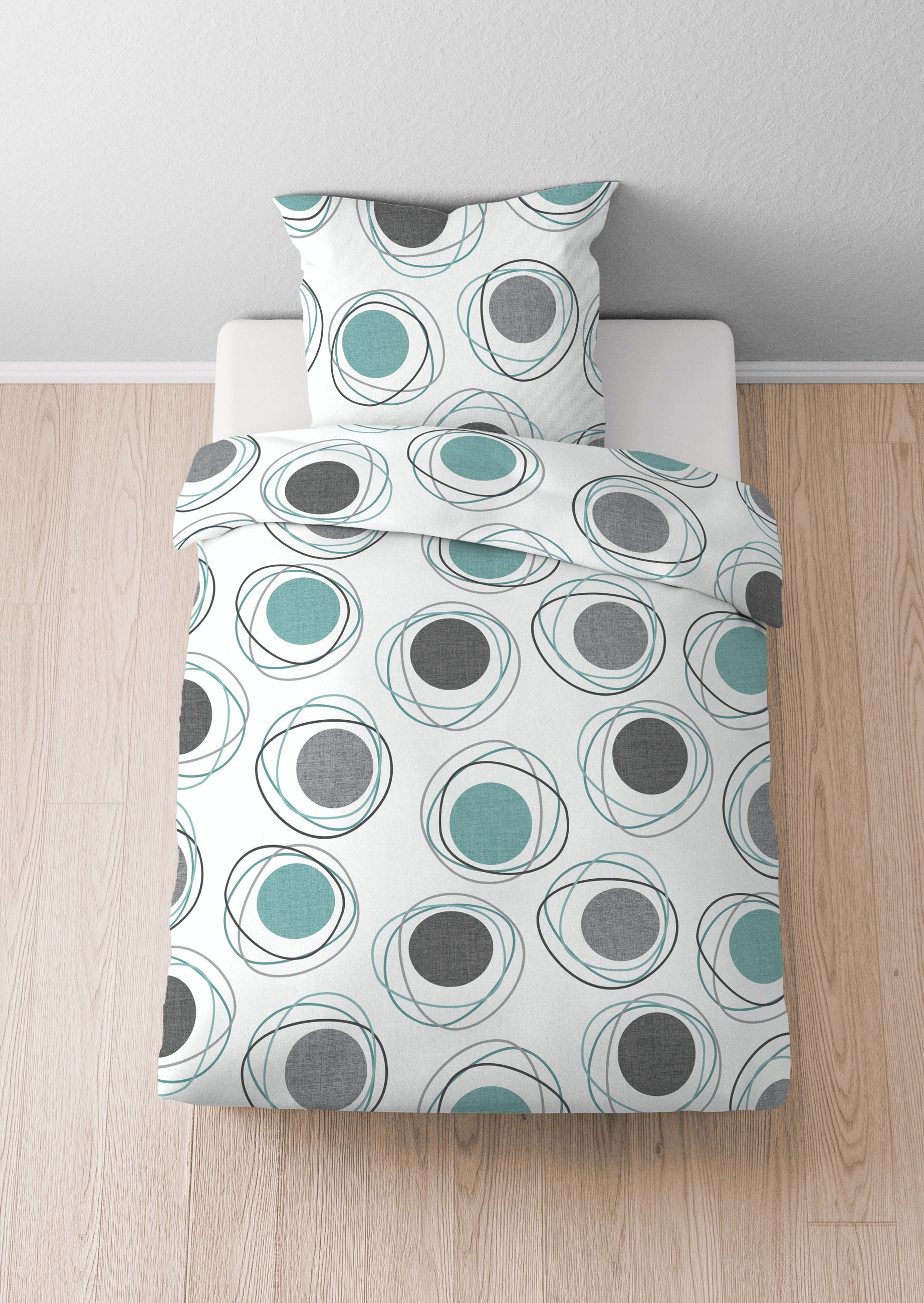 Castell - Markenbettwäsche Bettwäsche »0460126«, Polycotton, hautsympathisch, atmungsaktiv, mit Reißverschlüssen