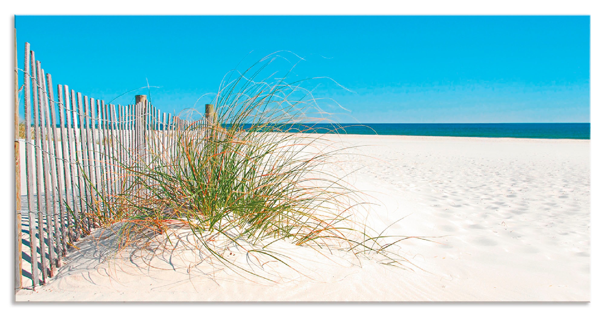 Artland Küchenrückwand »Schöne Sanddüne mit Gräsern und Zaun«, (1 tlg.), Al günstig online kaufen