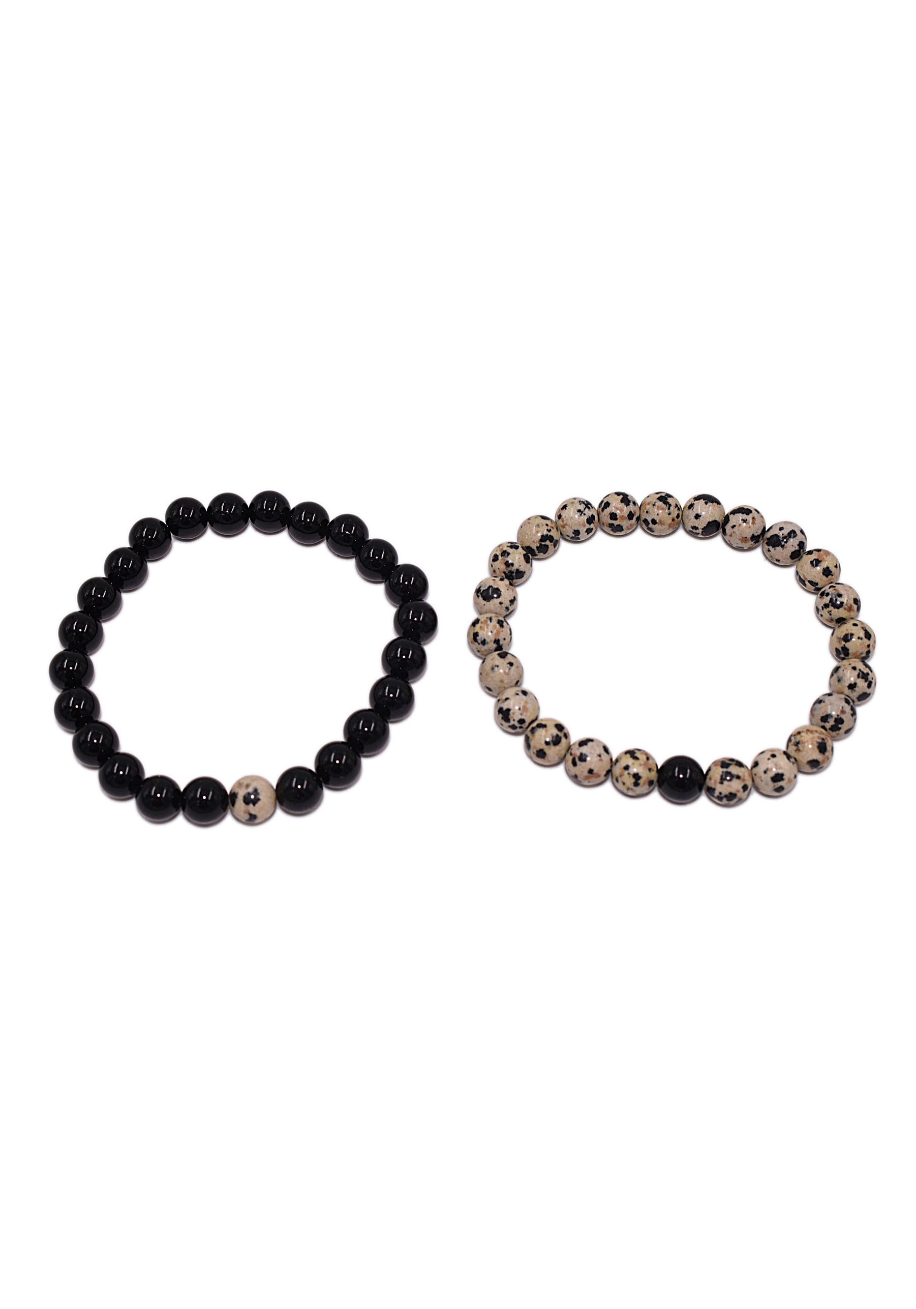 Firetti Armband Set »Multipack Schmuck Geschenk Zugarmbänder Steinarmband Edelstein«, (Set, 2 tlg.), Made in Germany - mit Howlith, Türkis oder Dalmatiner Jaspis und Onyx