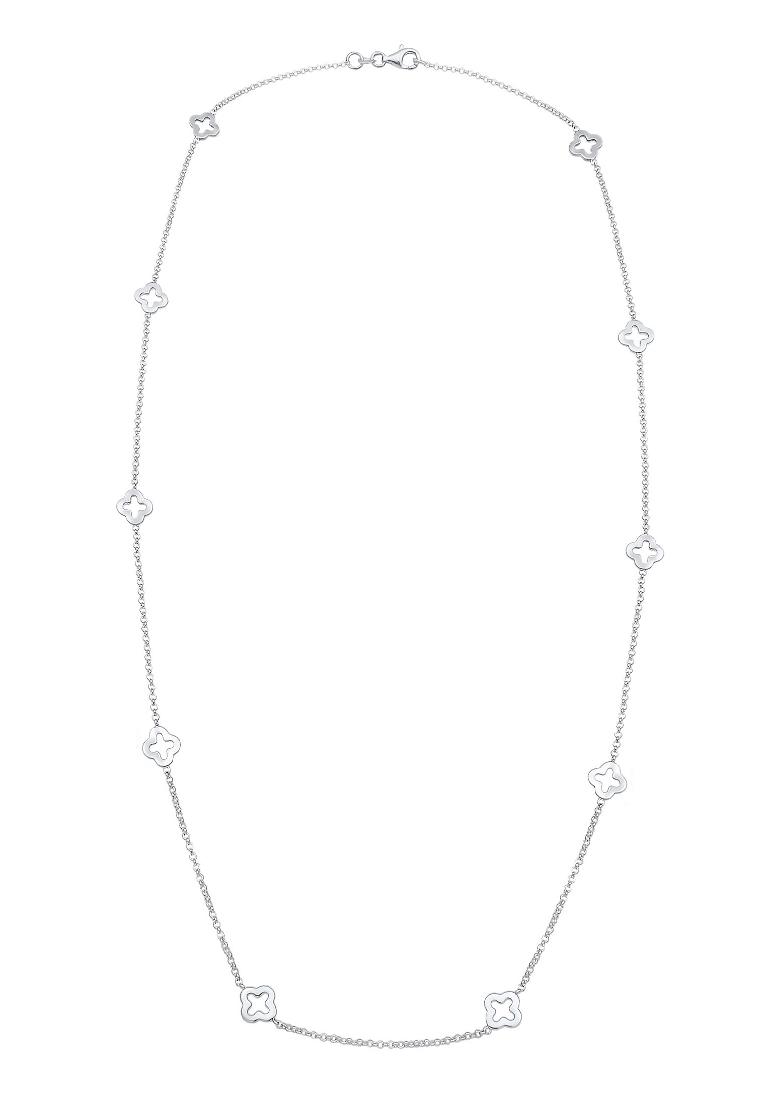 Elli Kette mit Anhänger »Kleeblatt Glücksbringer 925 Sterling Silber«