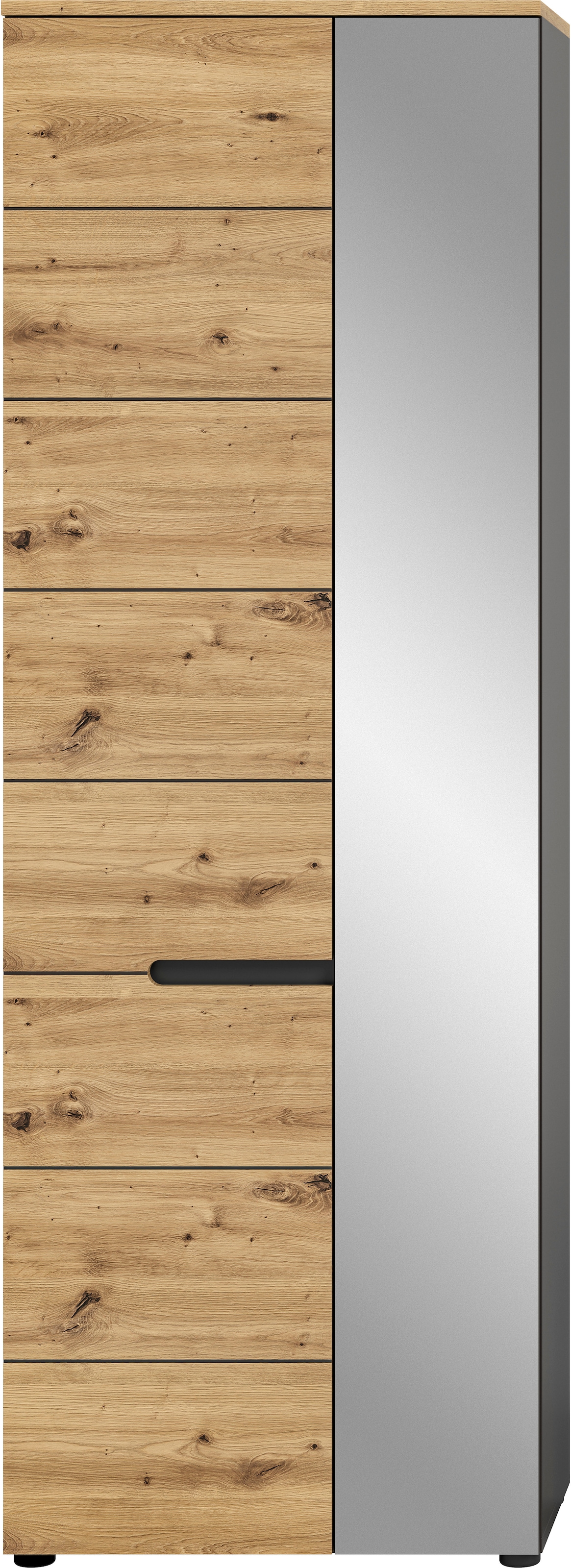 INOSIGN Garderobenschrank »REHAT, TOPSELLER!, Höhe 190cm, 2 Türen, 6 Fächer, 1 Kleiderstange«, Garderobe, Flurschrank, Dielenschrank, Kleiderschrank, Garderobenmöbel