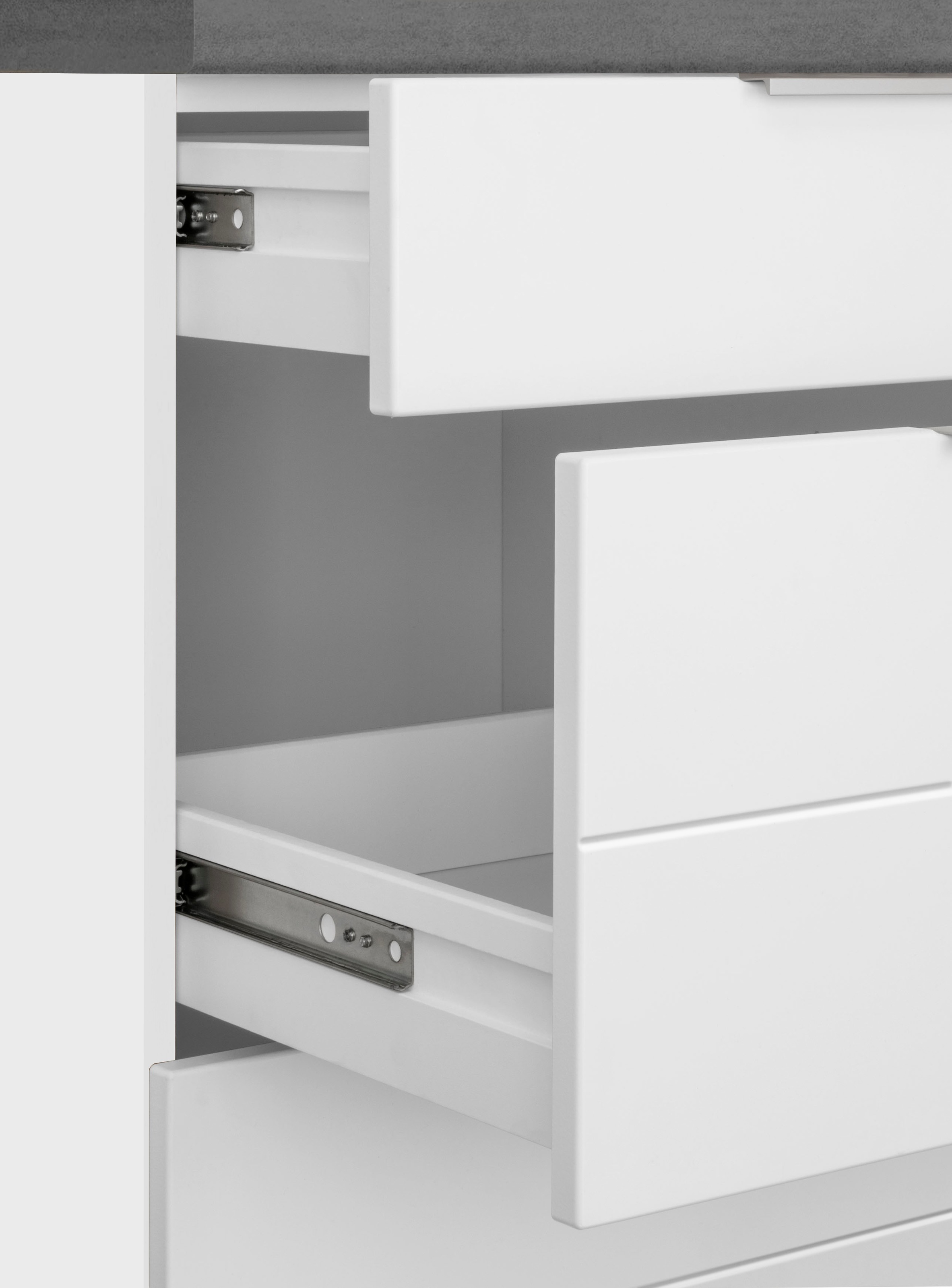 KOCHSTATION Winkelküche »KS-Luhe«, Stellbreite 240x180 cm, wahlweise mit oder ohne E-Geräten, MDF-Fronten