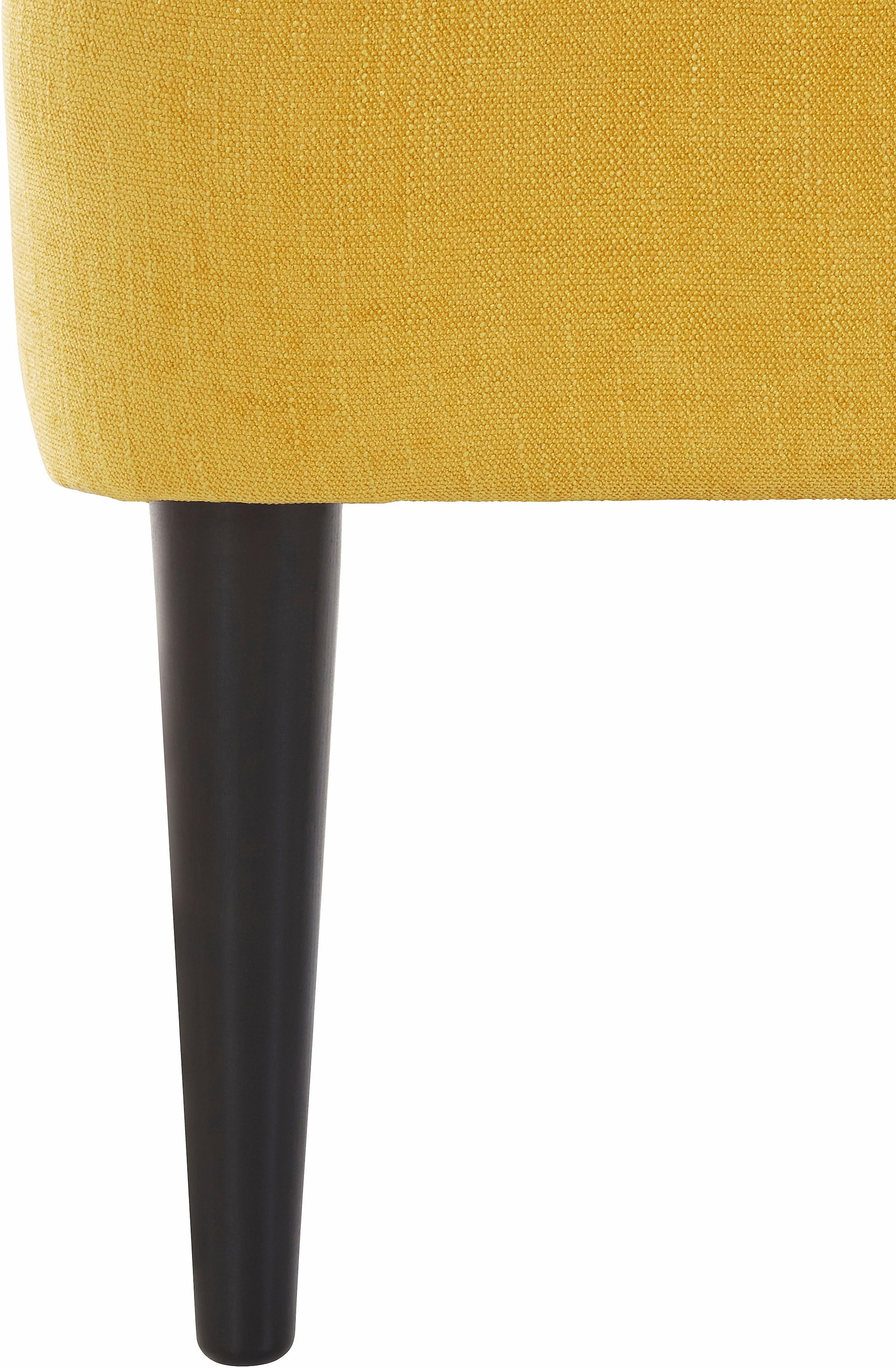 ATLANTIC home collection Cocktailsessel »Jan«, mit Wellenunterfederung, Massivholzfüße