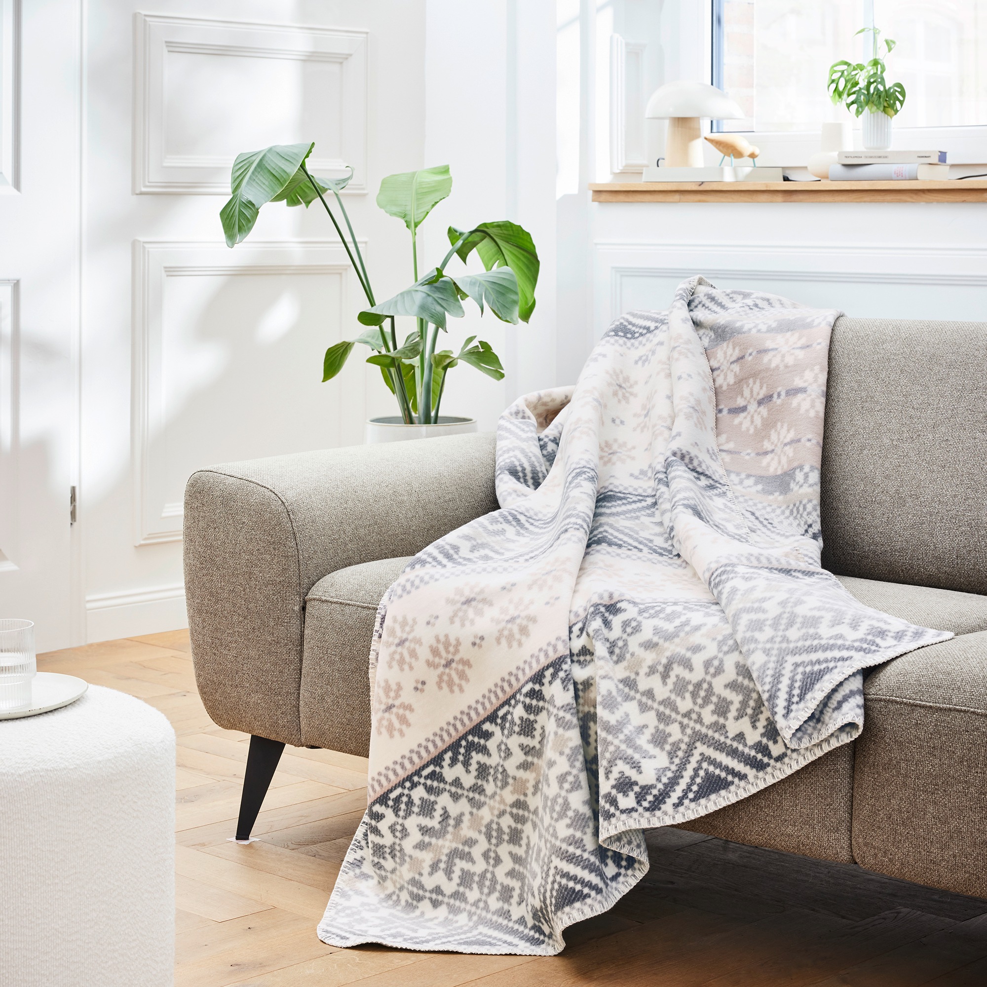 IBENA Wohndecke »Wohndecke Salzburg«, in nordischem Muster günstig online kaufen