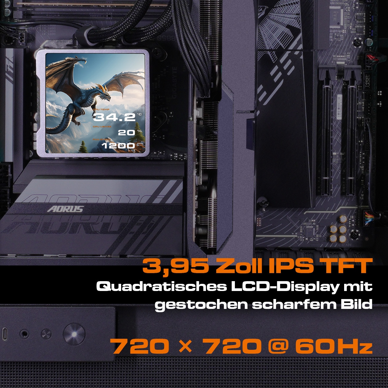 Cougar Gaming-PC »OmnyX BK 8078 AMD Ryzen 7 9700X 32GB DDR5 2TB SSD RTX 5070Ti« Windows 11, DDR5 RAM, Wasserkühlung