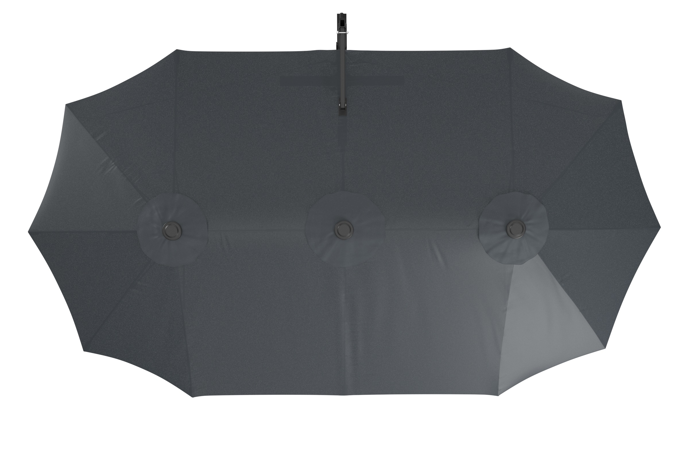 KONIFERA Ampelschirm »»Elba« Twin in anthrazit oder creme erhältlich« BxLxH: 455x263x237 cm, um 360° drehbar