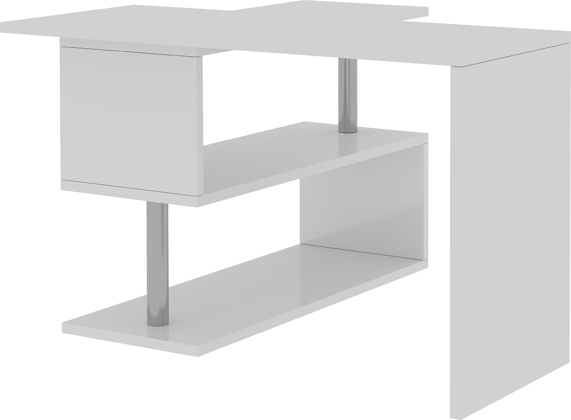 INOSIGN Schreibtisch »Volta, Made in Italy«, multifunktional - als Computertisch, Eckschreibtisch oder Sideboard