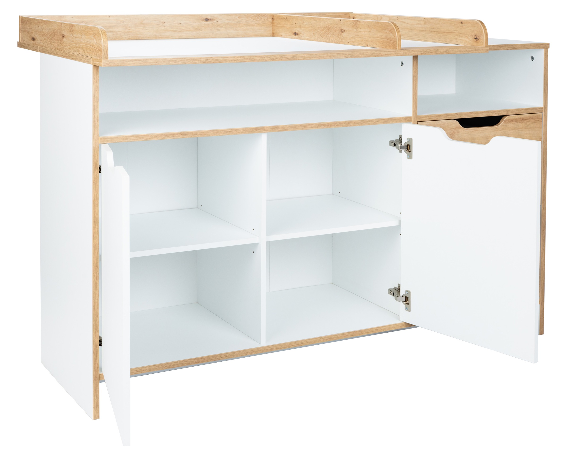 arthur berndt Babymöbel-Set »Babyzimmer Set »Maxim« 3-teilig«, (Set, 3 tlg., Babymöbel-Set »Maxim«), Gedämpfte Türen und Schubkästen