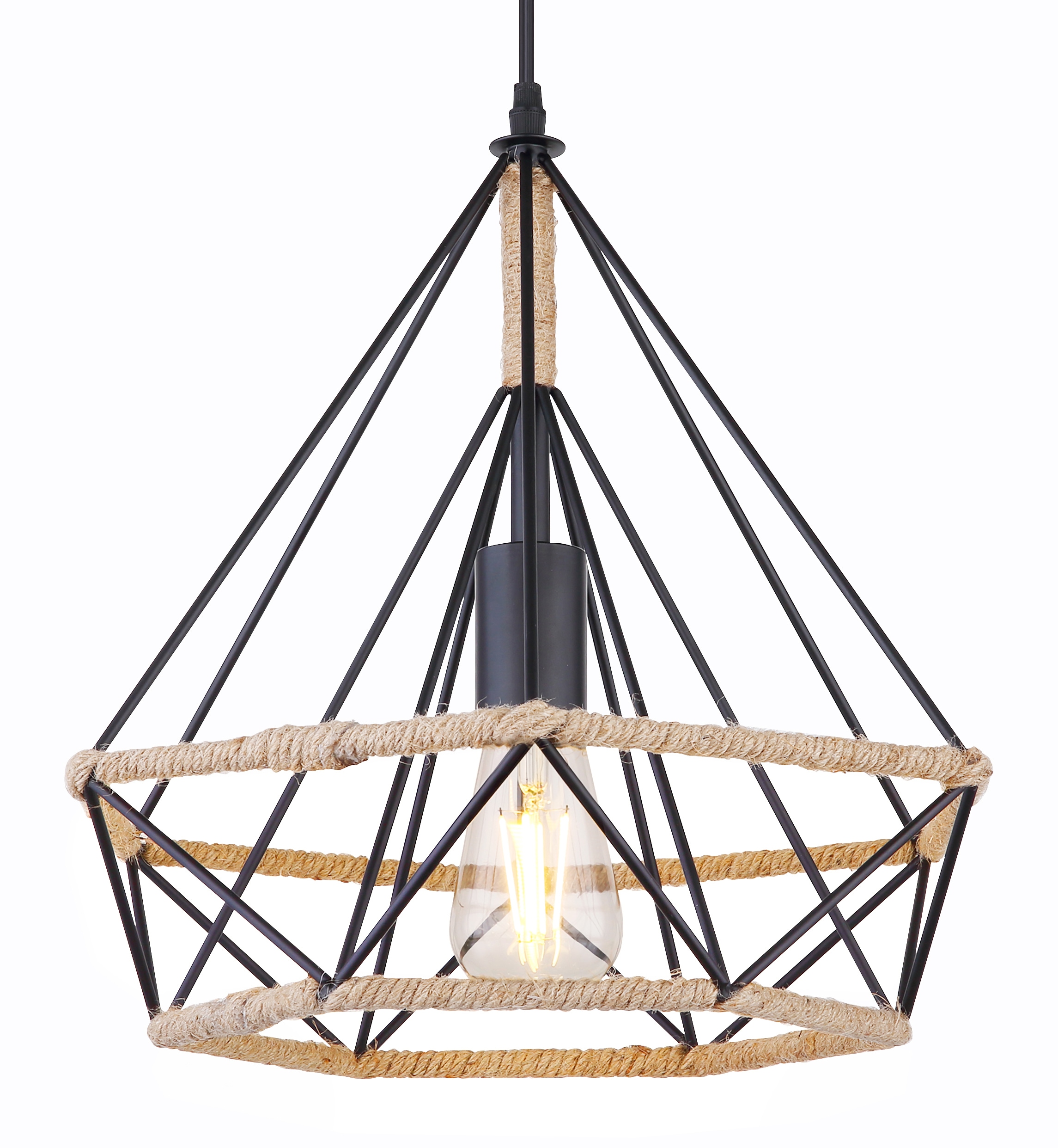 GLOBO LIGHTING Hängeleuchte »ULLEU«, Leuchtmittel E27 | ohne Leuchtmittel, Hängelampe/Pendelleuchte/Esszimmer/Wohnzimmer/Esstisch