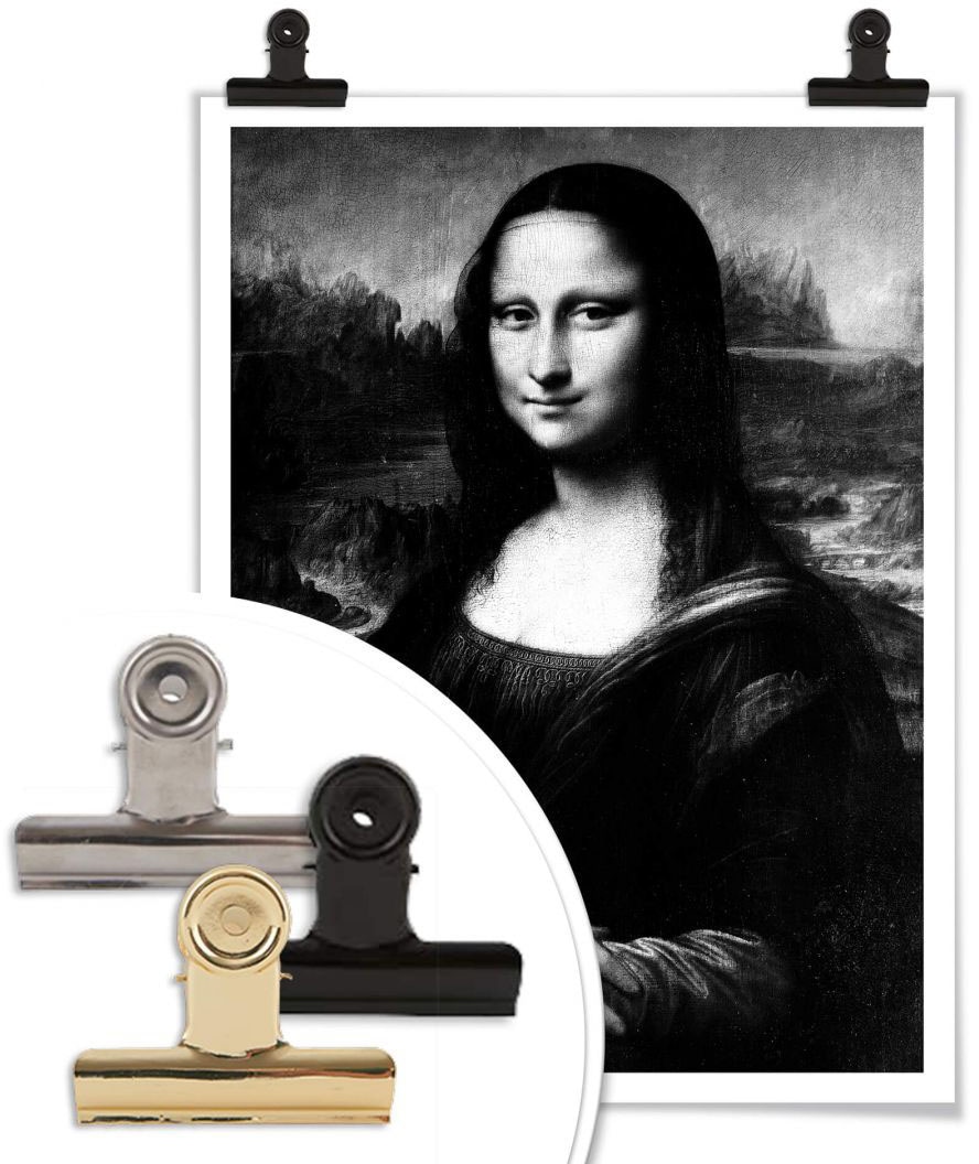 Wall-Art Poster »Mona Lisa«, Menschen, (1 St.), Poster ohne Bilderrahmen