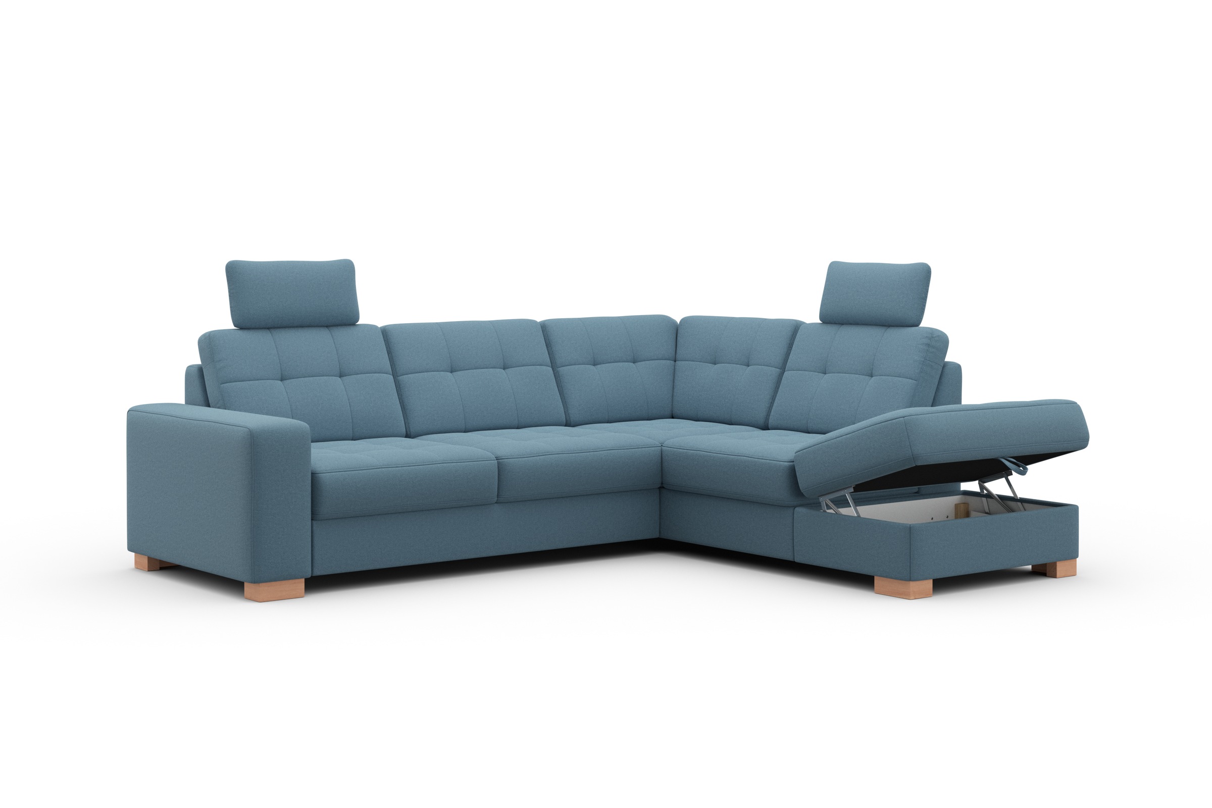 sit&more Ecksofa »Quincy L-Form«, wahlweise mit Bettfunktion und Bettkasten