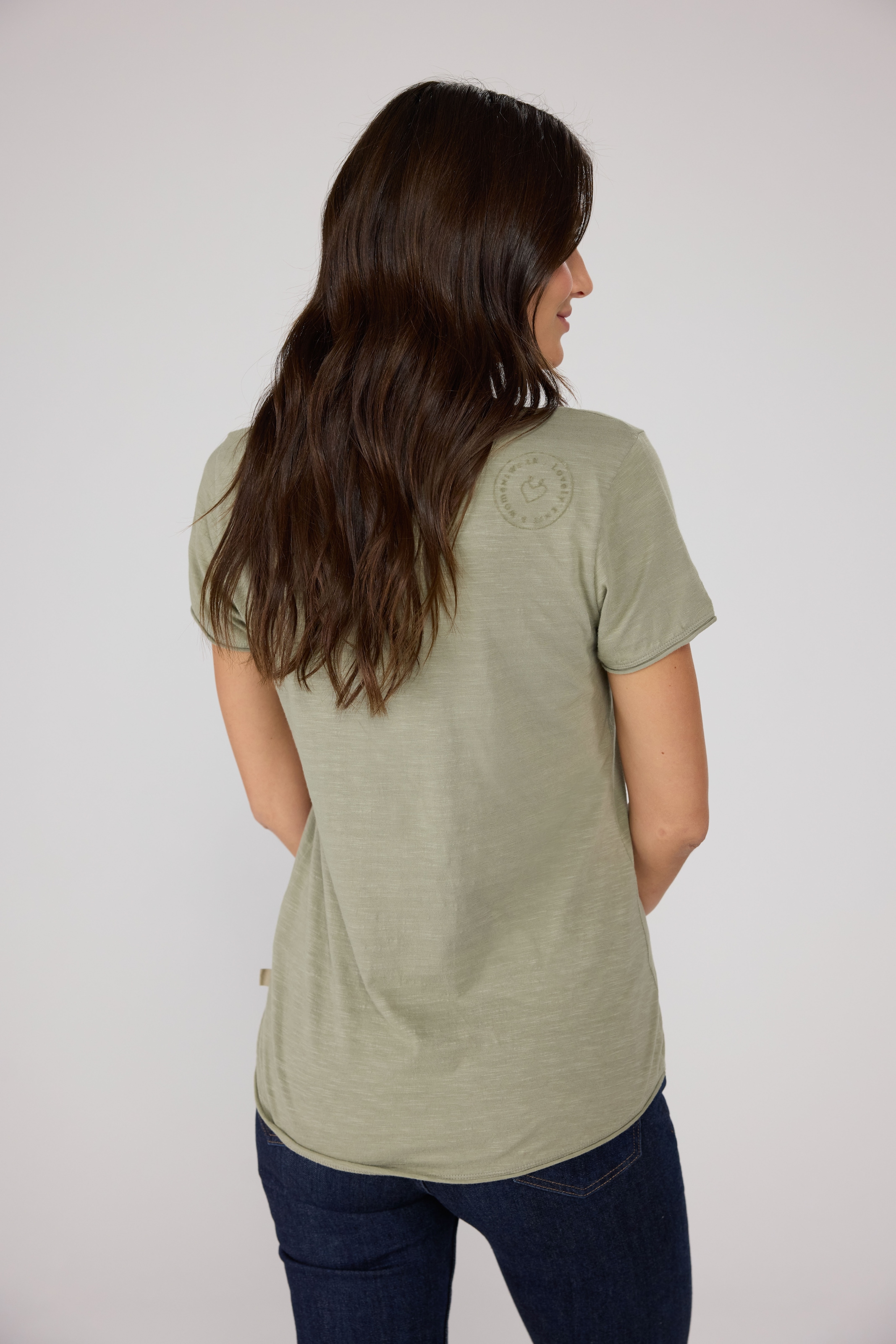 Lieblingsstück Rundhalsshirt »CiaEp«, mit Logo Druck