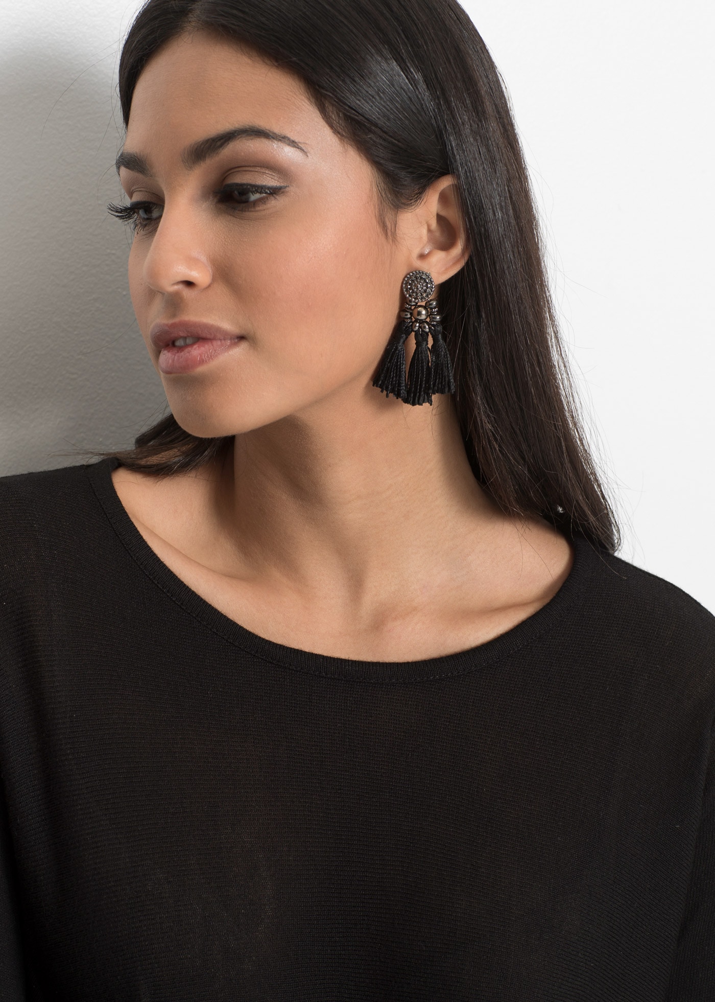 bonprix Longpullover »Long-Pullover aus Viskose-Mix« Long-Pullover aus Viskose-Mix