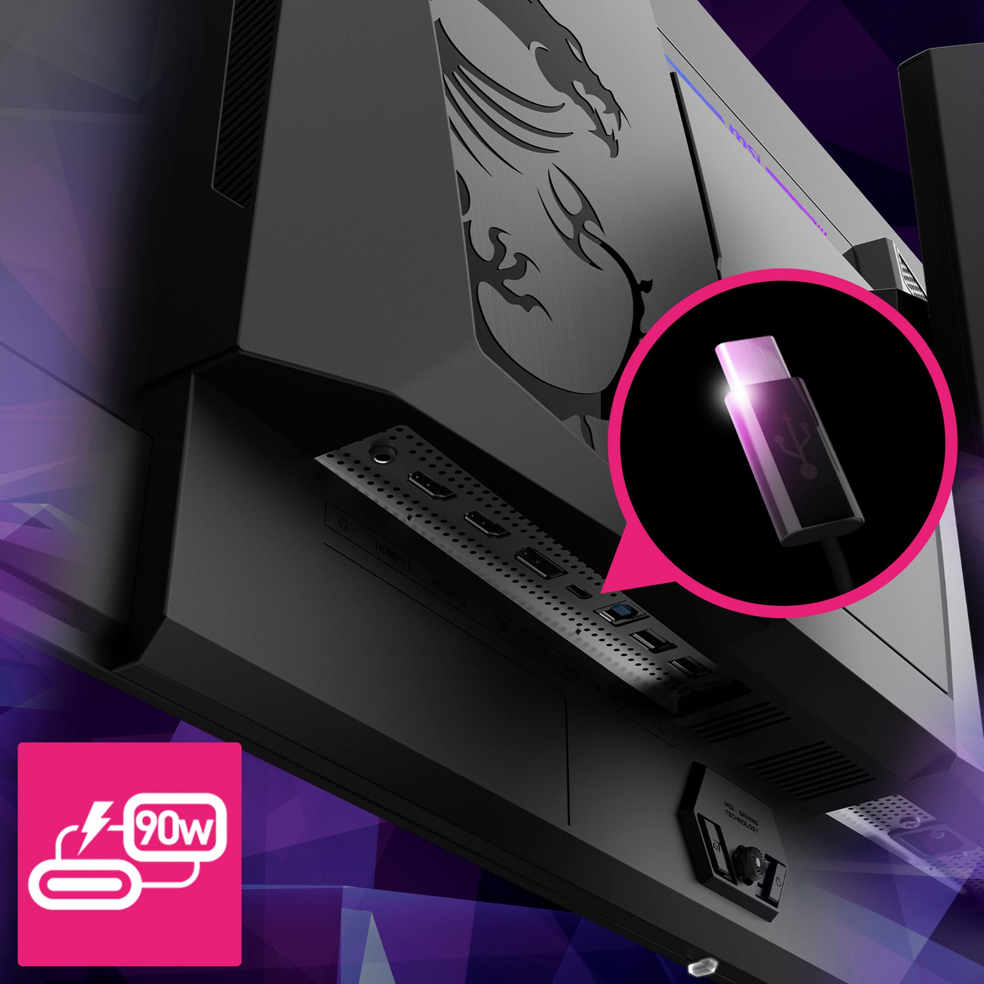 MSI Gaming-Monitor »MPG 321URX QD-OLED«, 80 cm/32 Zoll, 3840 x 2160 px, 4K Ultra HD, 0,03 ms Reaktionszeit, 240 Hz