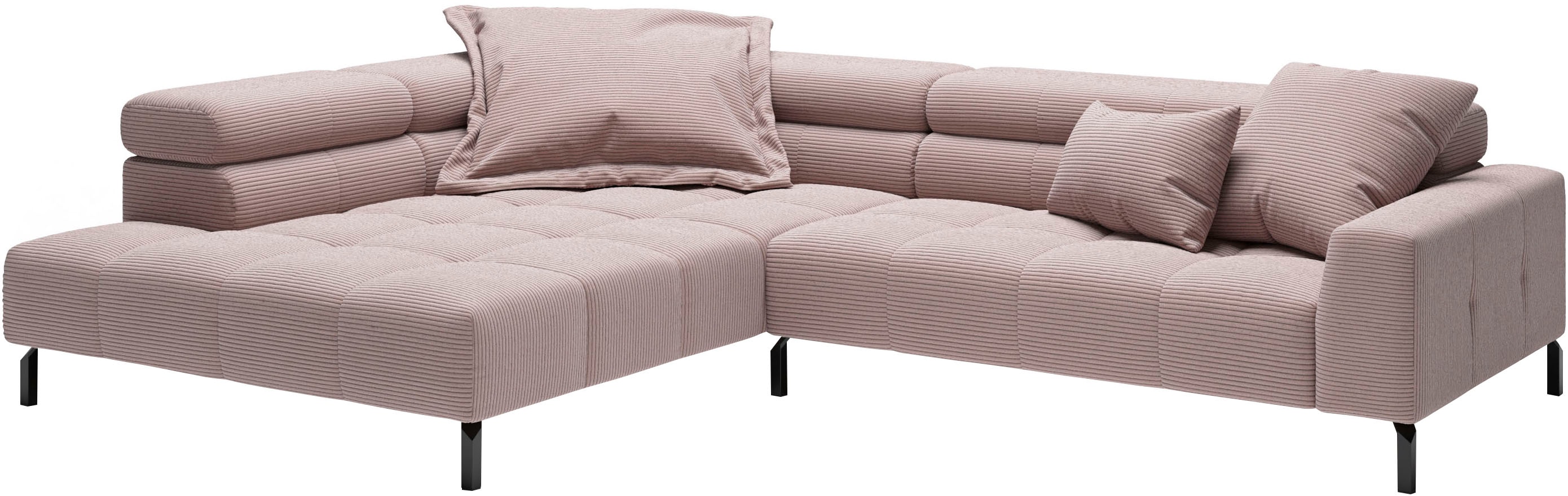 PLACES OF STYLE Ecksofa »Claya, L-Form, incl. Kopfteilverstellung, Breite 3 günstig online kaufen