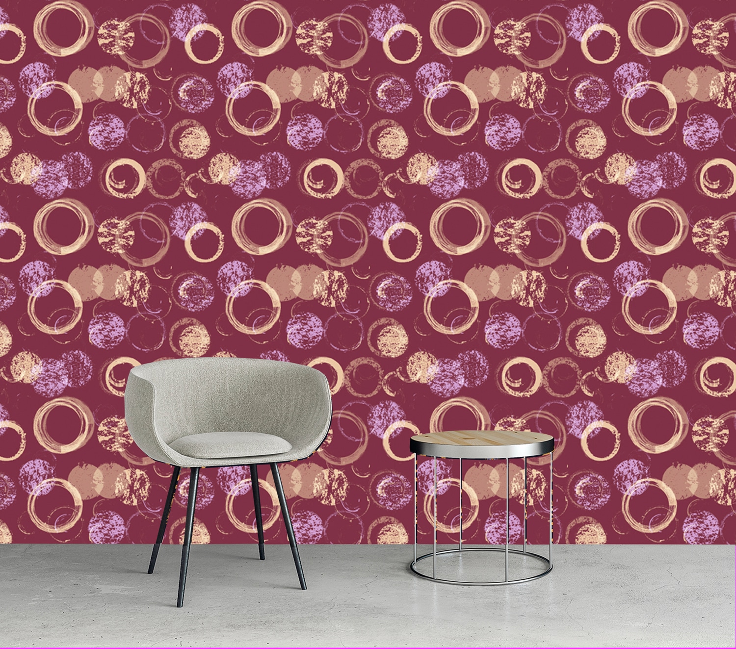 queence Vinyltapete »Kittens« Farbverlauf | abstrakt | bedruckt | gemustert glatt 90x250cm, selbstklebend, kinderleichte Anbringung, , Sticker