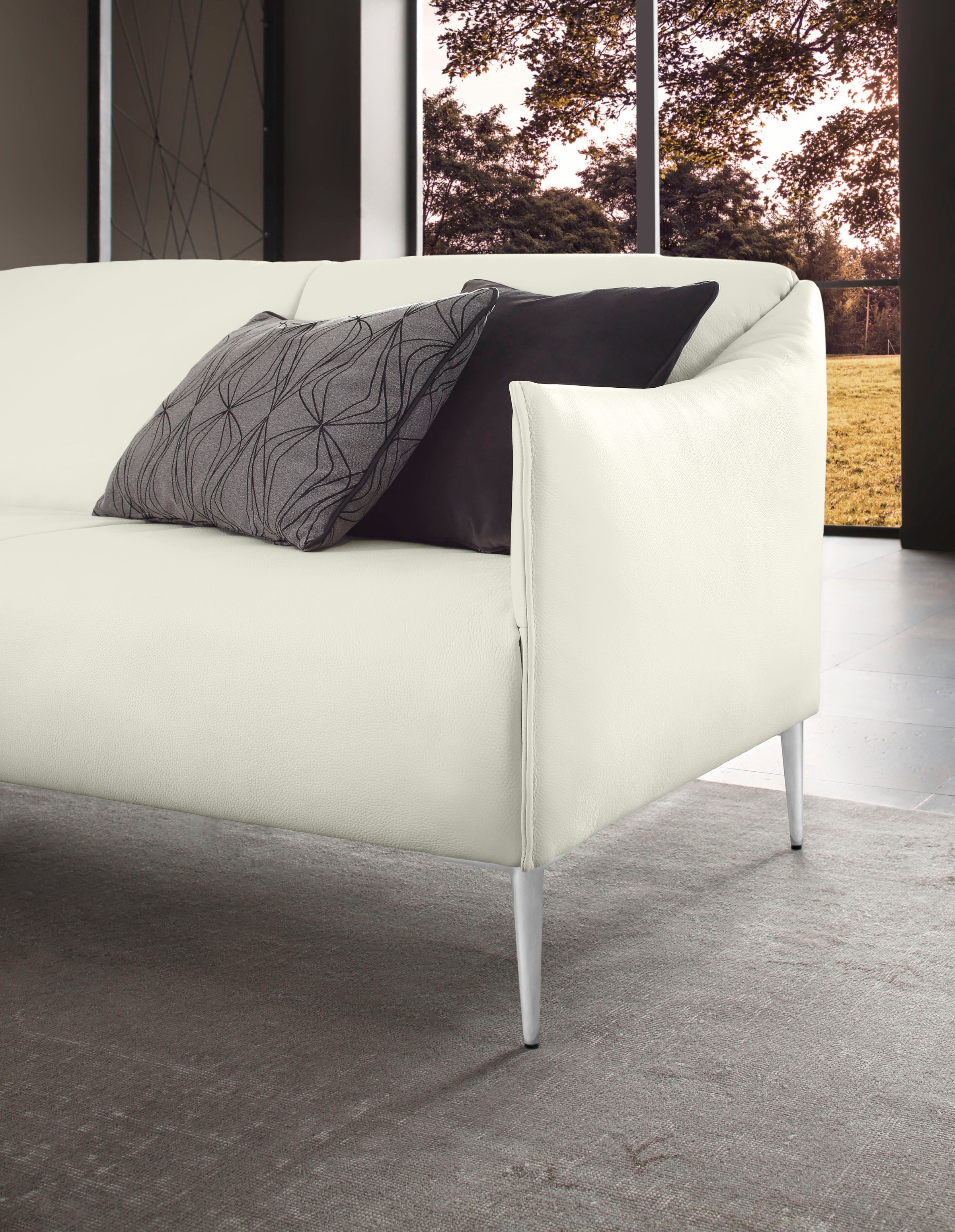 W.SCHILLIG 2-Sitzer »sally«, mit Metallfüßen in Chrom glänzend, Breite 154 cm