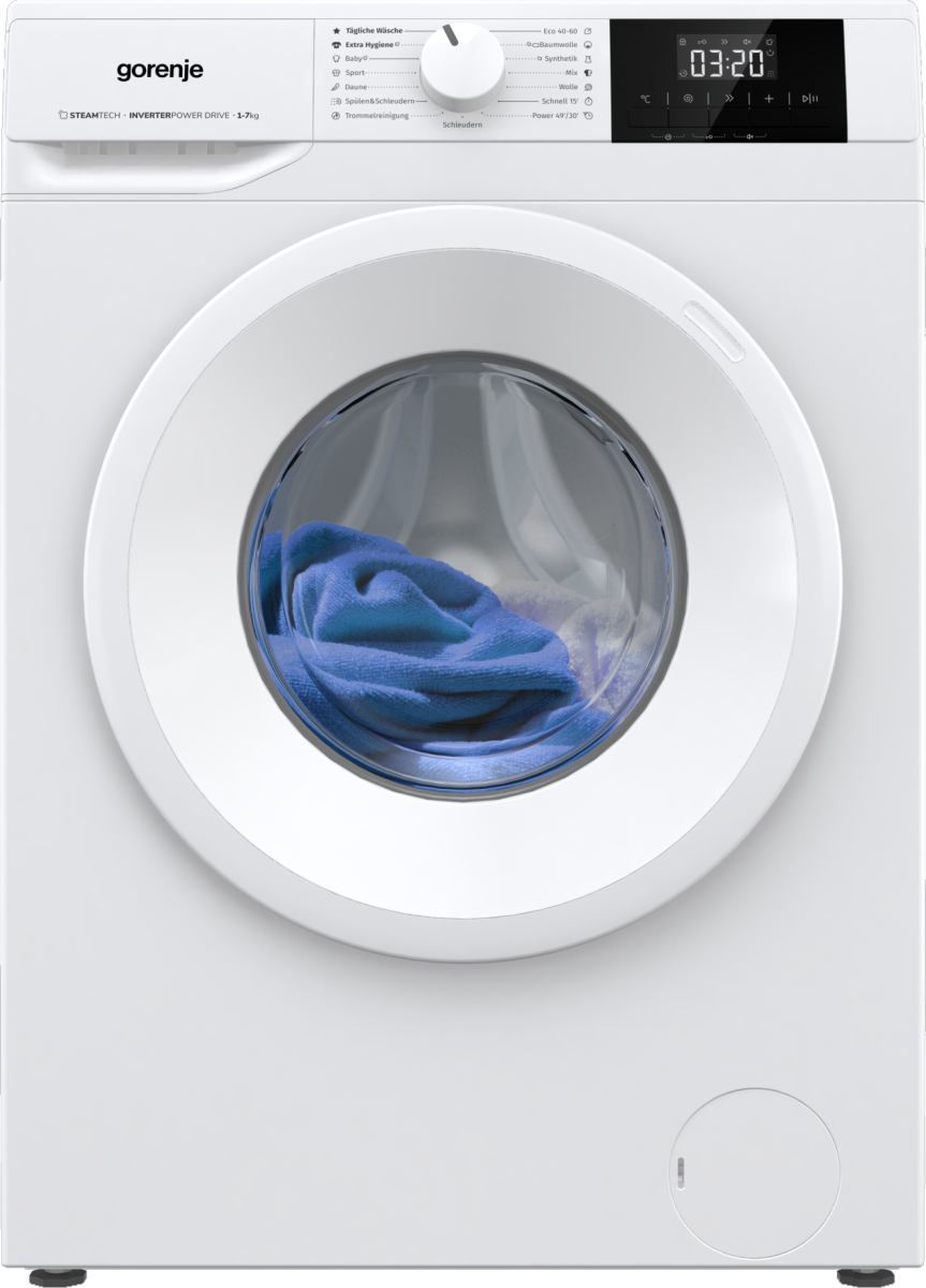 GORENJE Waschmaschine »W51G1PS62BP« 6 kg 1200 U/min Trommelreinigungsprogramm, Aquastop-Schlauch