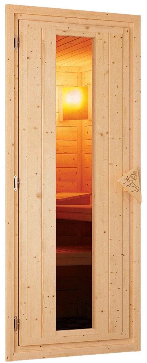 Karibu Saunahaus »Talo 1«, Bio Ofen 9 kW, externe Steuerung