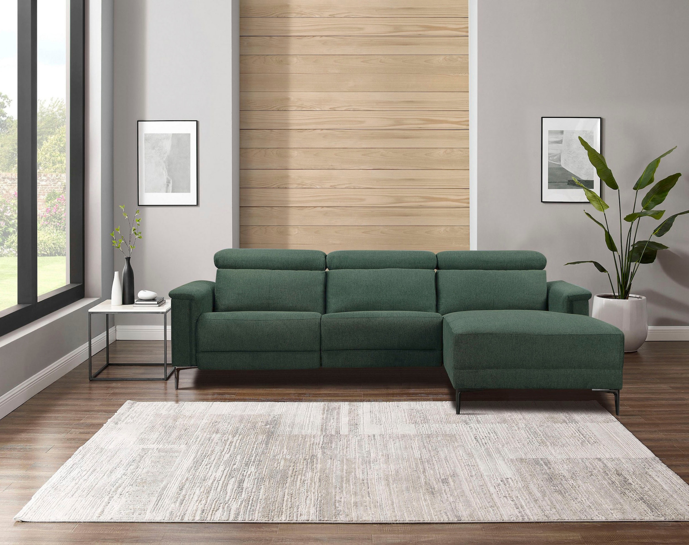 Home affaire Ecksofa »Lund, L-Form, 261cm, man. o. elektr. Relaxfunktion (m günstig online kaufen