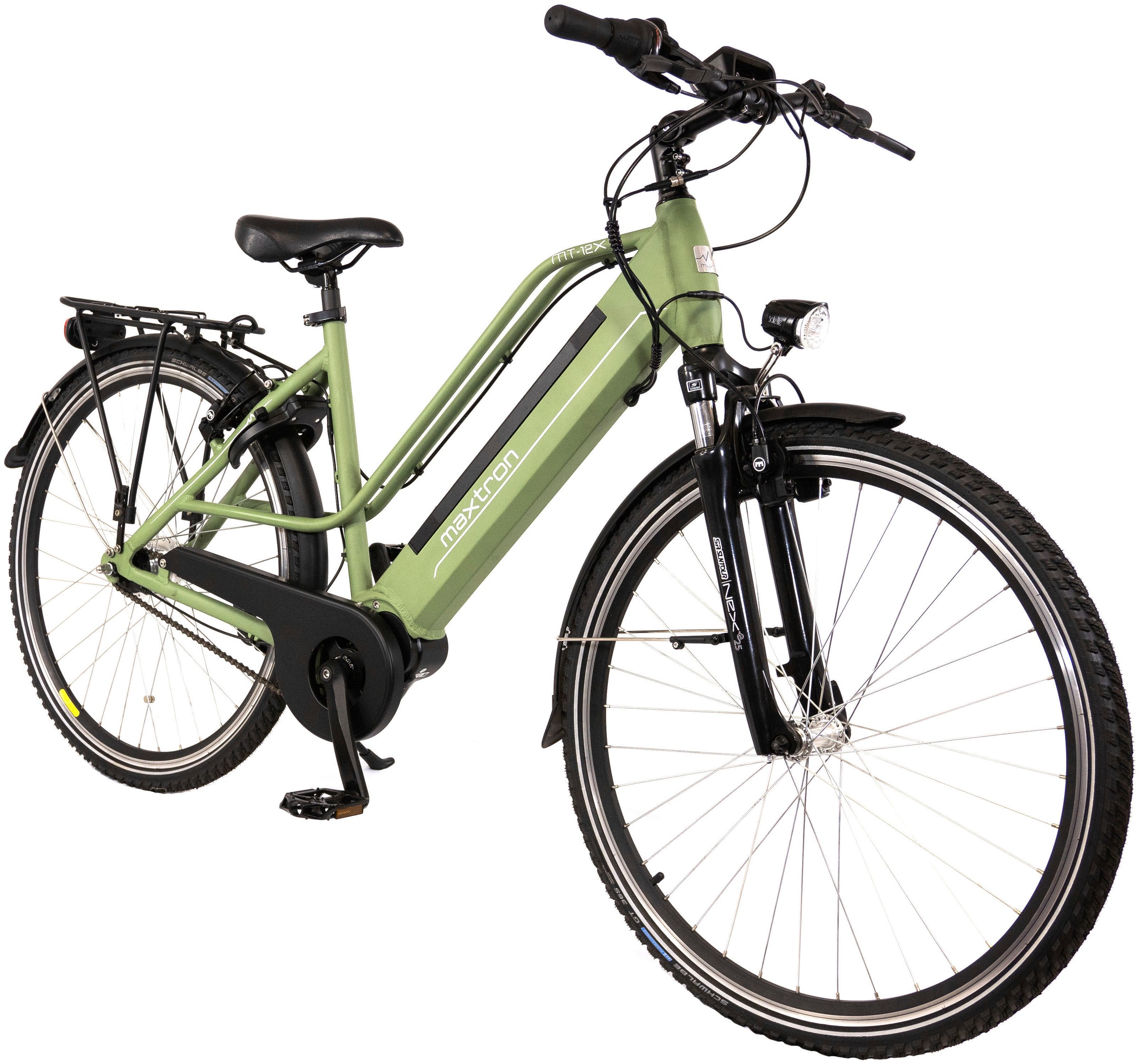 Maxtron E-Bike »MT 12X«, 7 Gang, Shimano, NEXUS, Mittelmotor 250 W, (mit Ringschloss), Pedelec, Elektrofahrrad für Damen u. Herren