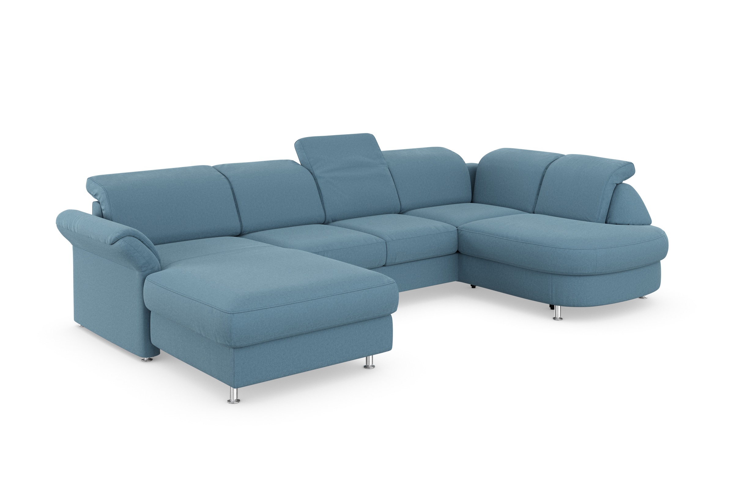 sit&more Wohnlandschaft »Apulia U-Form«, wahlweise Bettfunktion, Bettkasten und Kopf- und Armteilverstellung