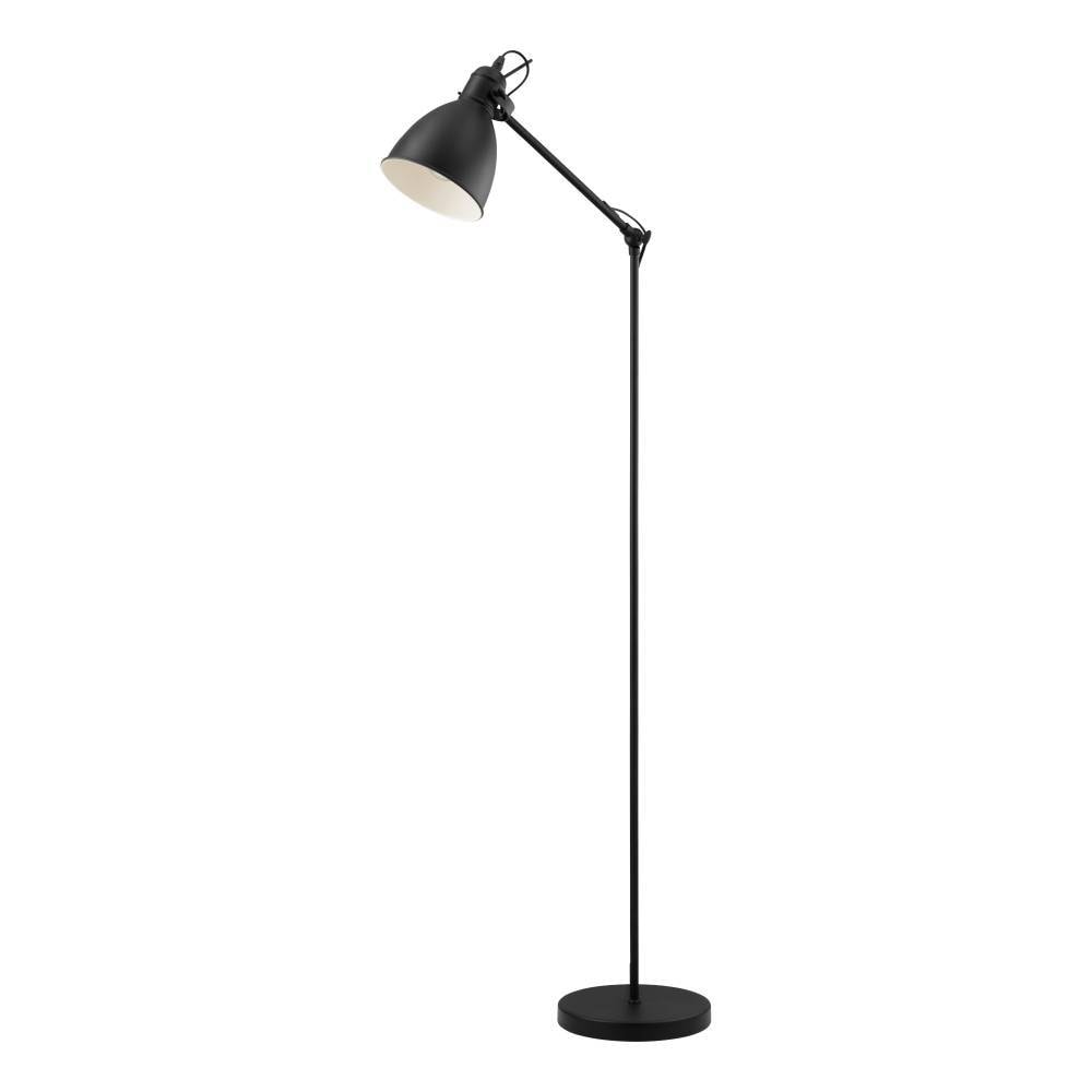 EGLO Stehlampe »PRIDDY Stehleuchte, Standleuchte, Stahl, schwarz, E27, Industrial«, 1 flammig, Leuchtmittel E27 | ohne Leuchtmittel, Wohnzimmerlampe, Esszimmer, 1 flammig, Retro, Vintage, 137x23cm