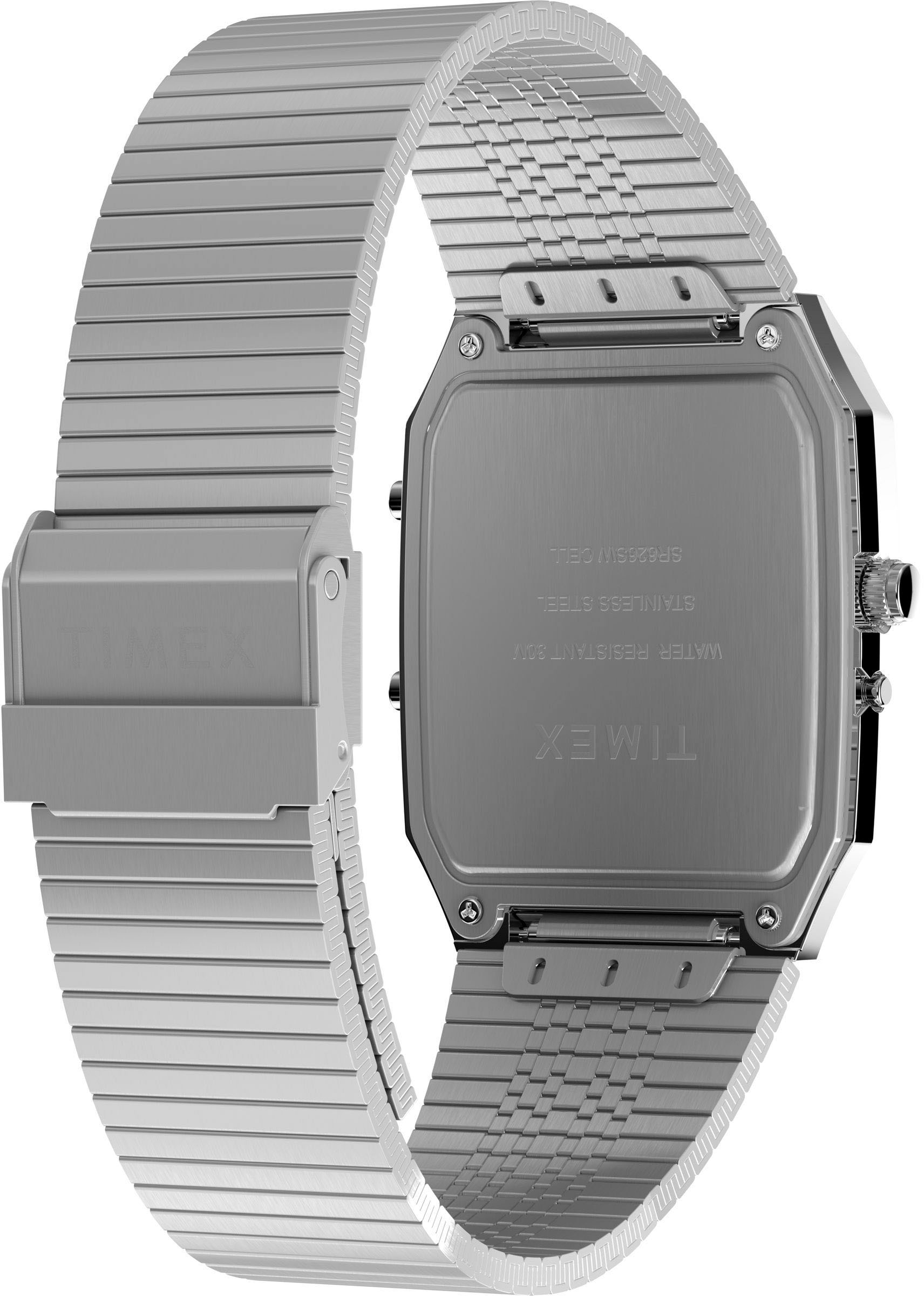 Timex Quarzuhr »REISSUE«, Armbanduhr, Herrenuhr, Damenuhr,digital,Edelstahlarmband